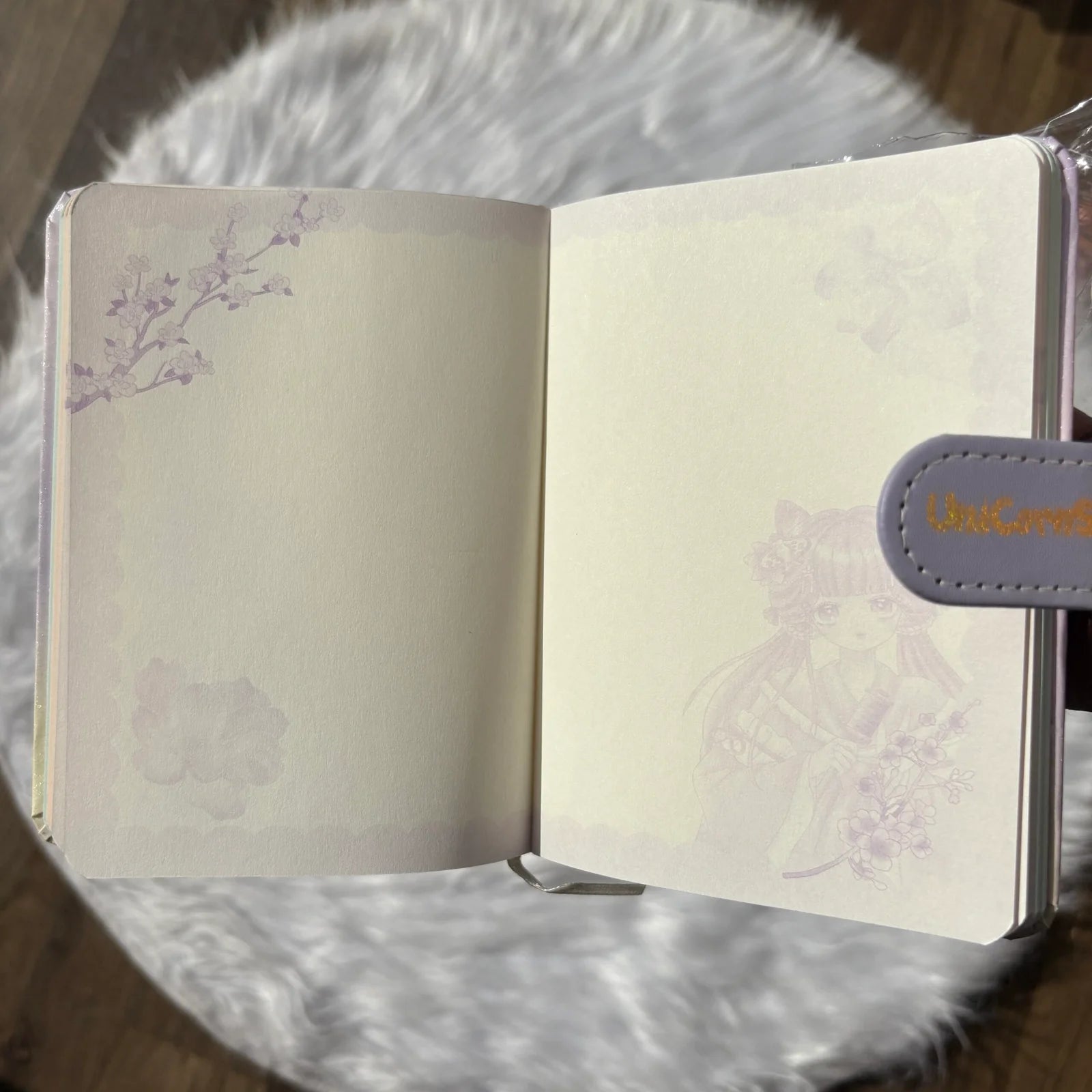 Cute unicorn glittery journal