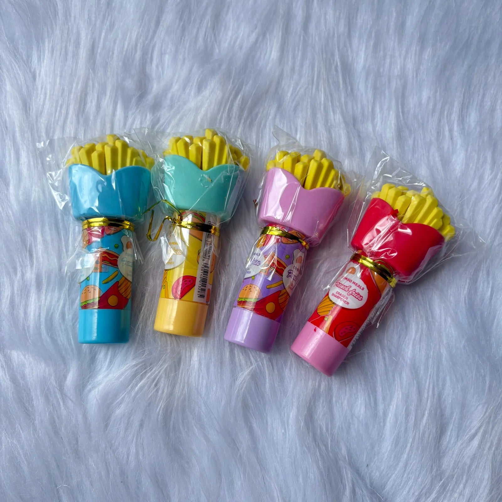 French fries eraser plus sharpener