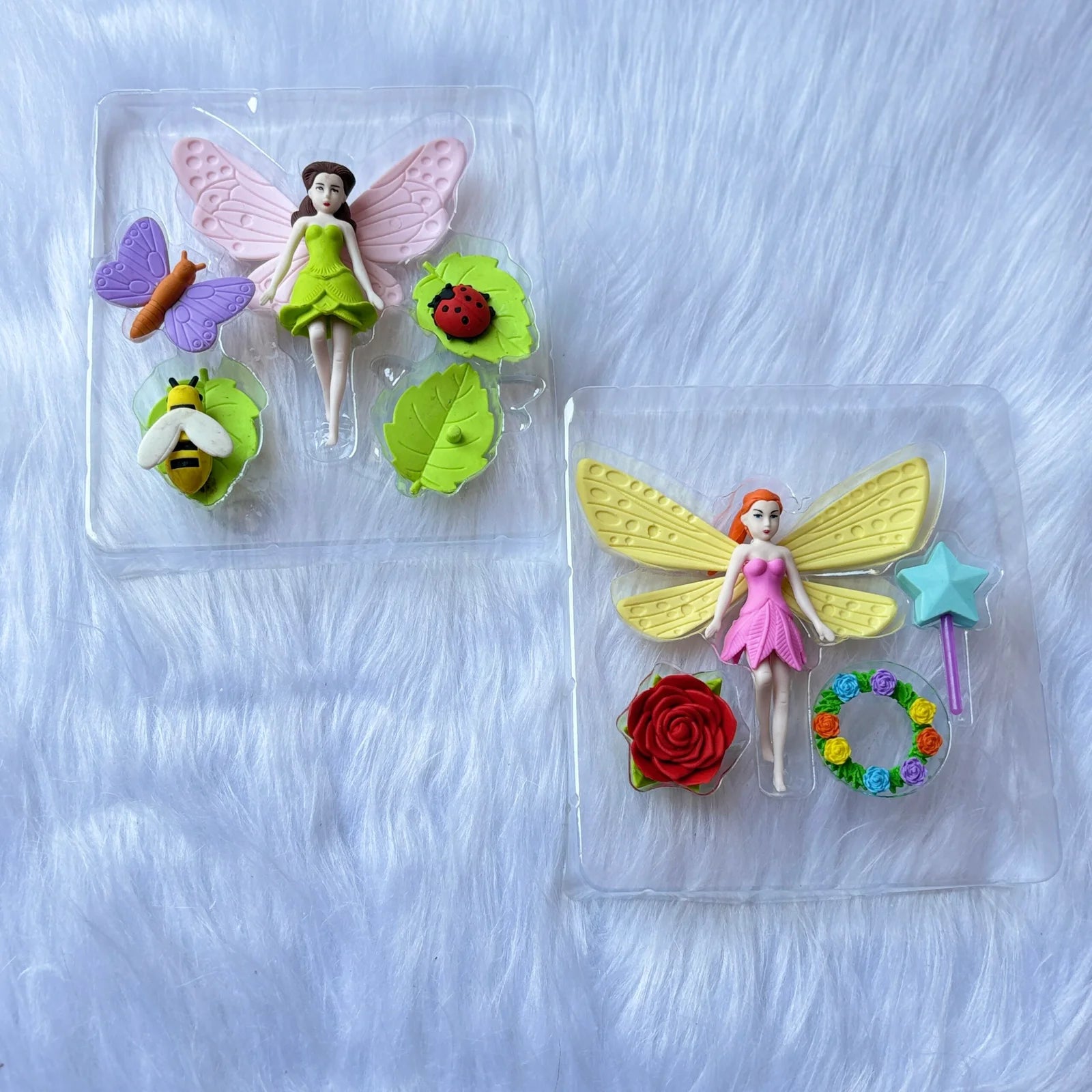 Premium quality fairy theme eraser set
