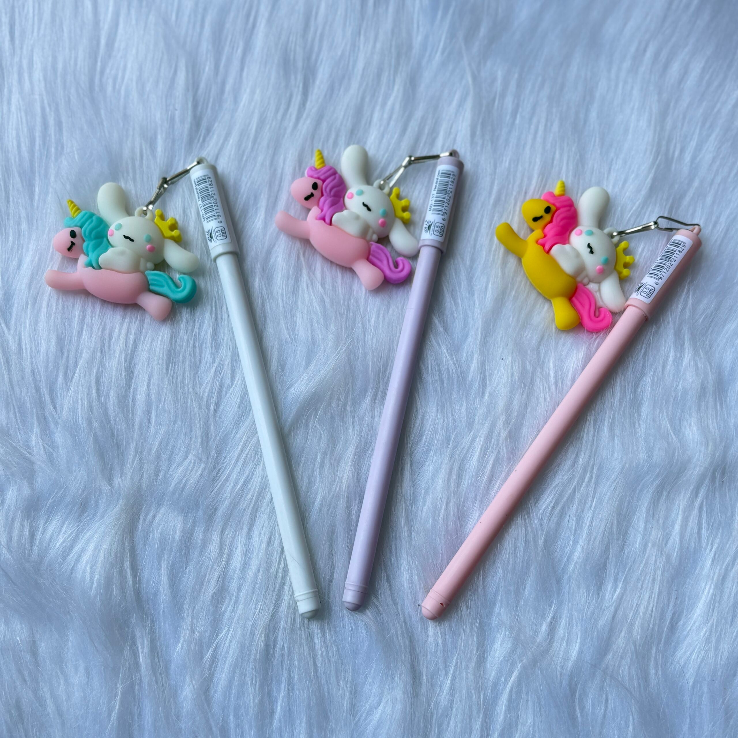 Premium unicorn keychain pen