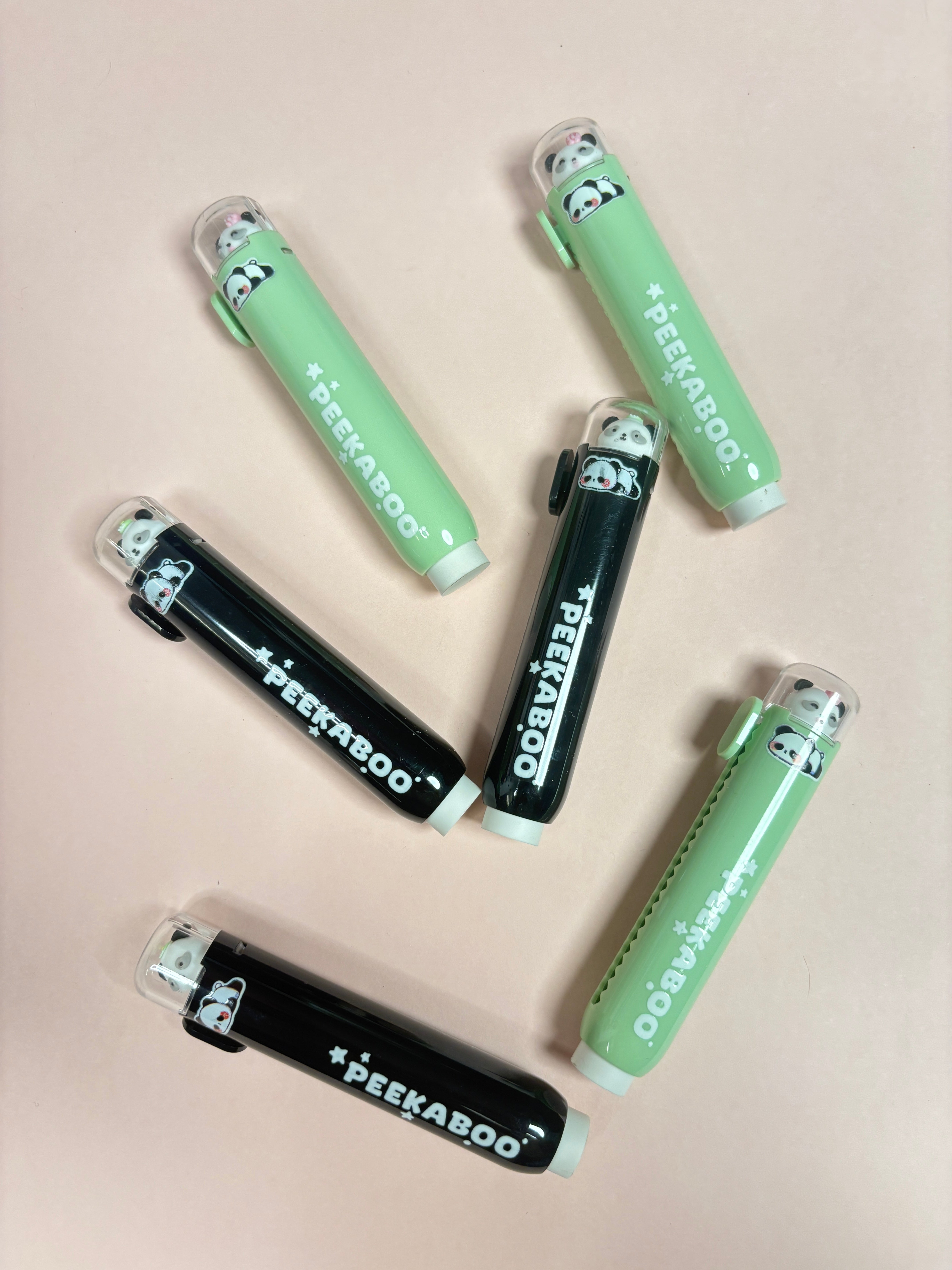 Panda push down erasers