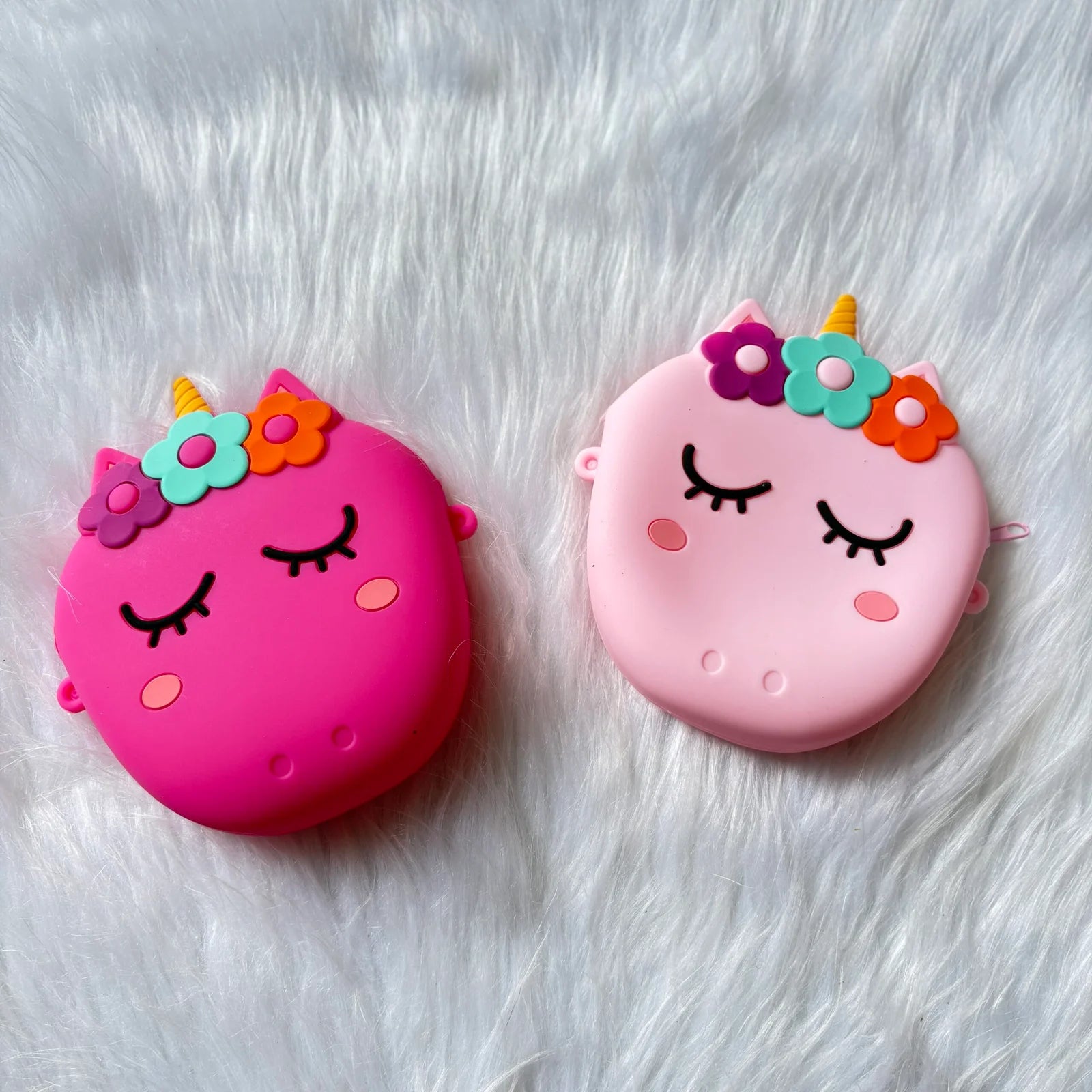 Unicorn silicon coin purse/sling