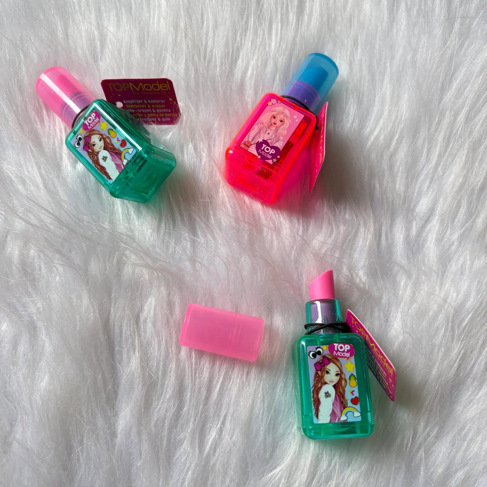 Lipstick eraser and sharpener