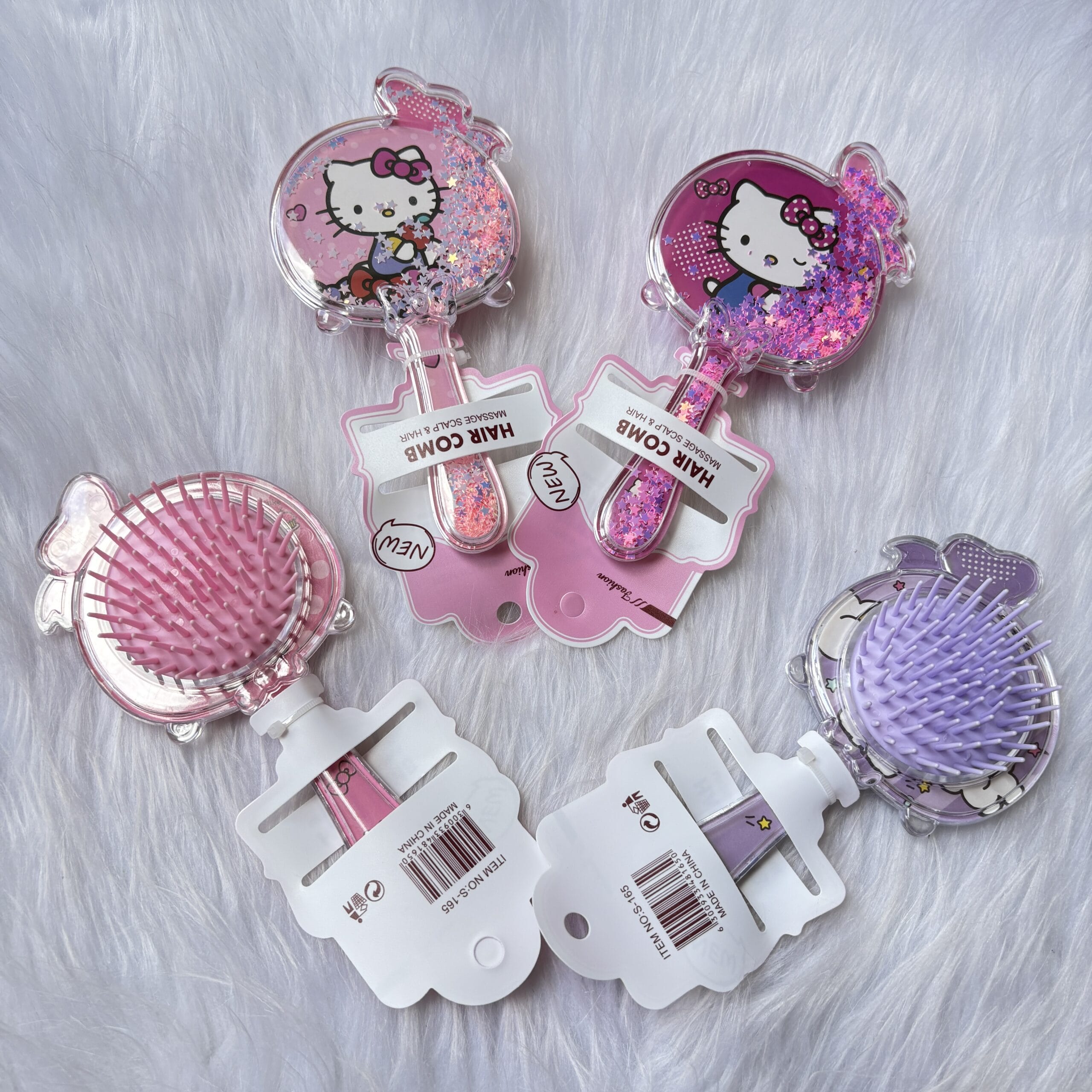 Premium moving glitter Hello Kitty Comb