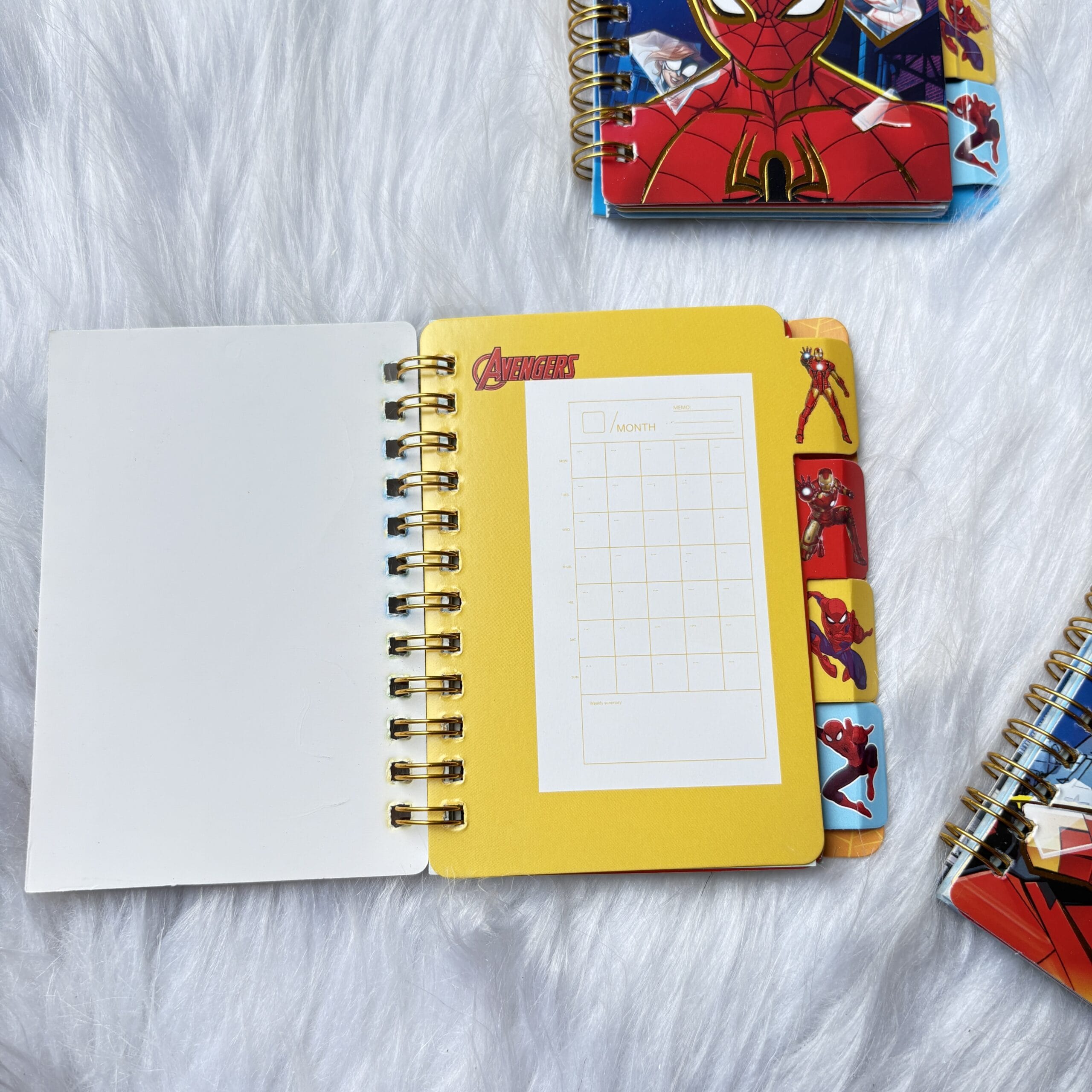 Super hero’s Spiral Mini Planner and Diary
