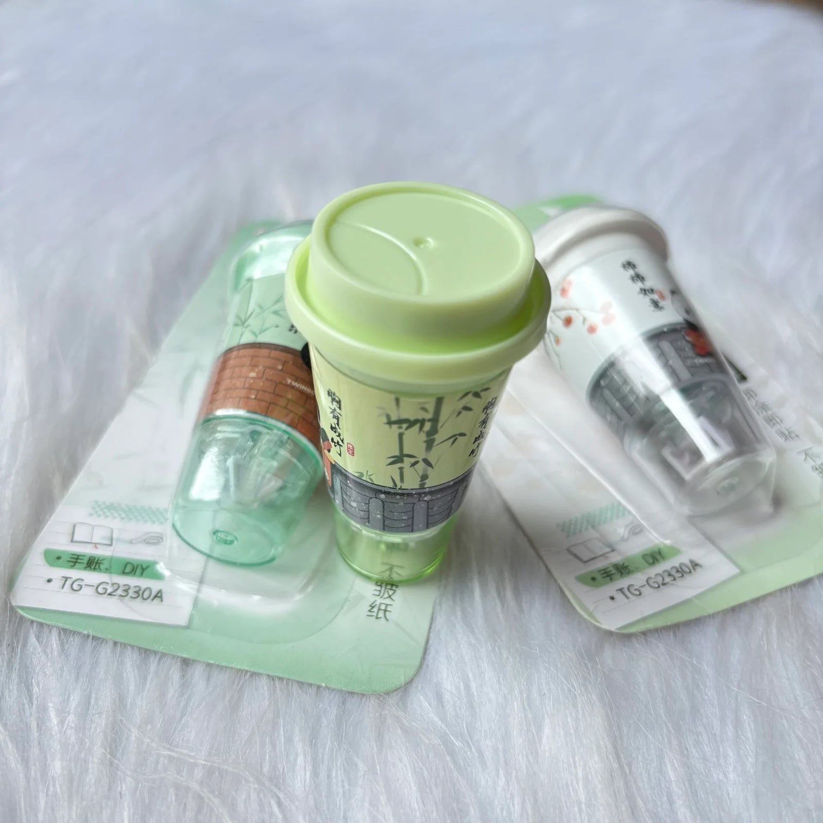 Panda sipper shape glue tape