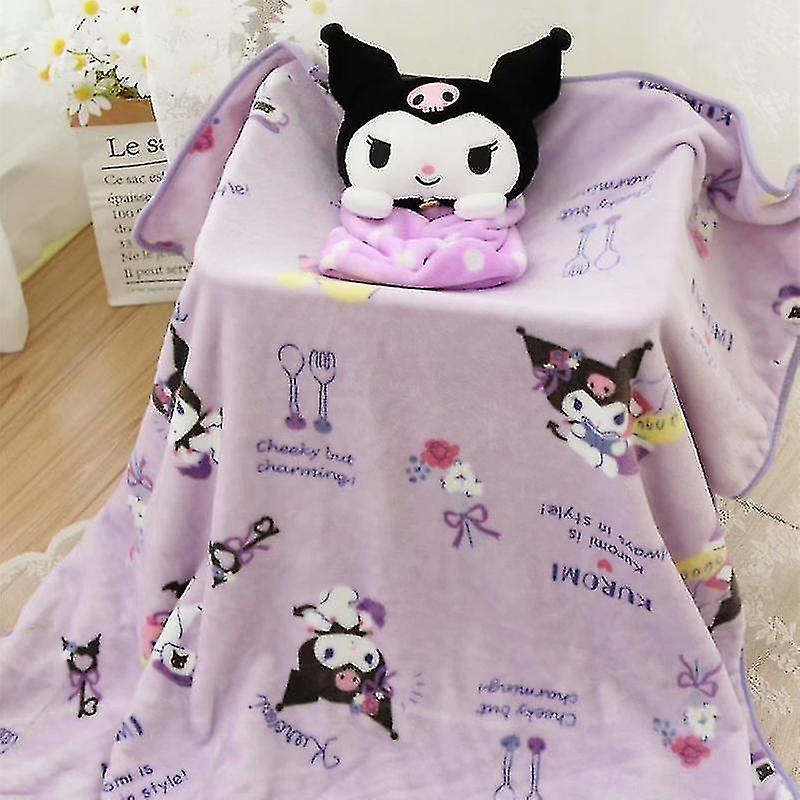 Kuromi and Cinnamon roll blanket plus pillow (small blanket)