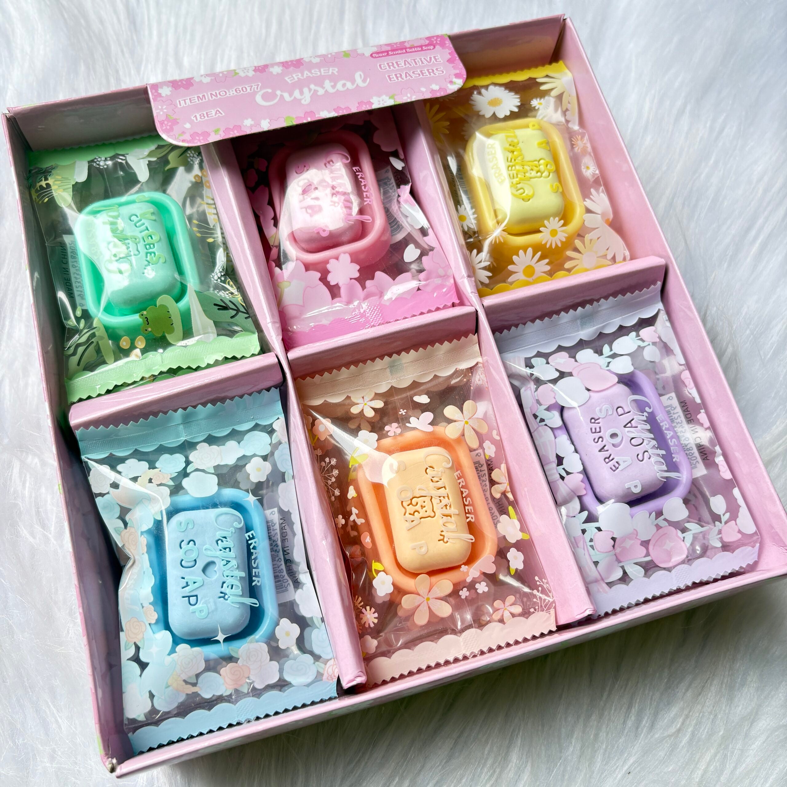 Premium quality soap eraser with tray random