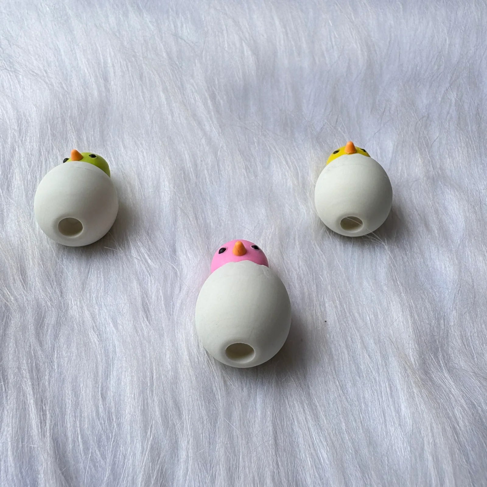 Cute chick eraser and pencil topper