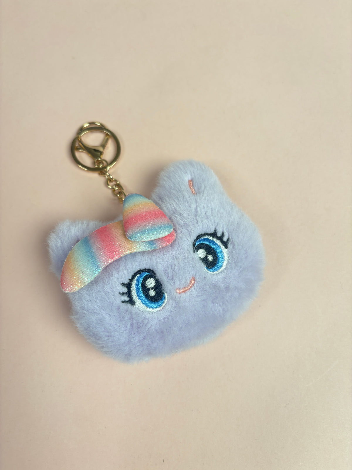 Unicorn fur mirror/bag charm