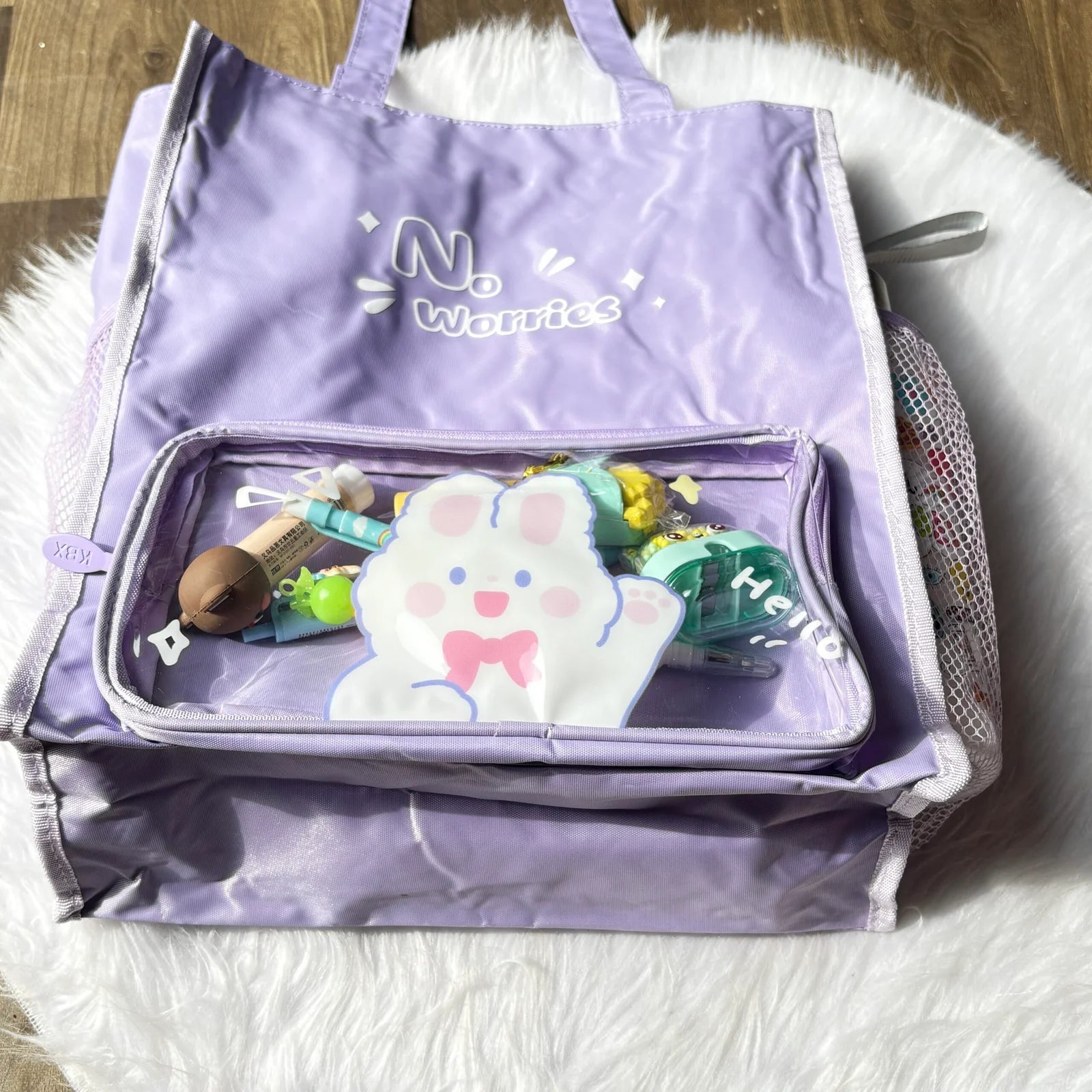 Premium waterproof tote bags 3 partition