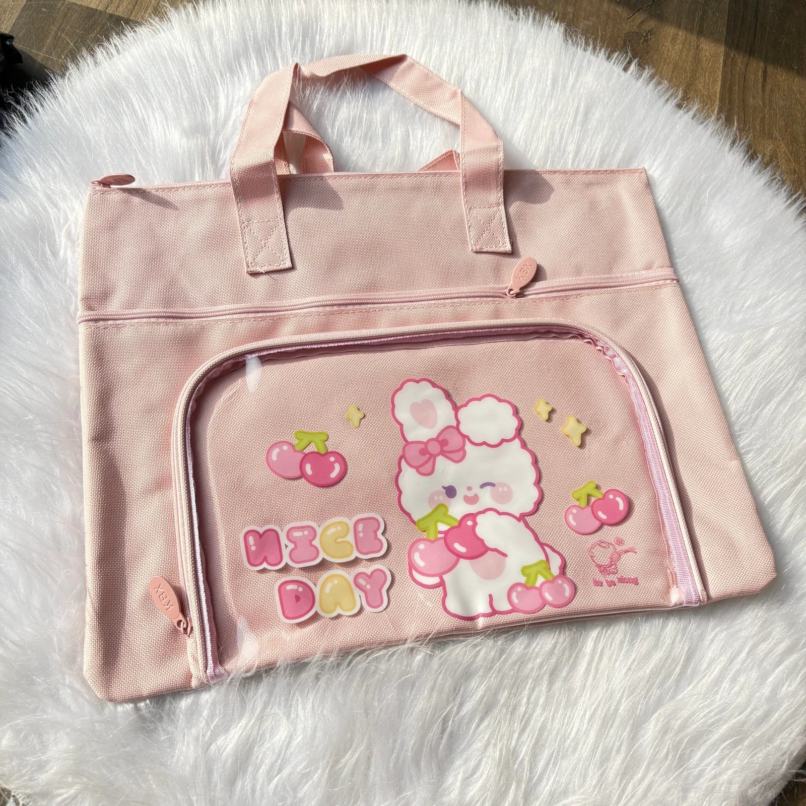 Premium tote bag 3 partition