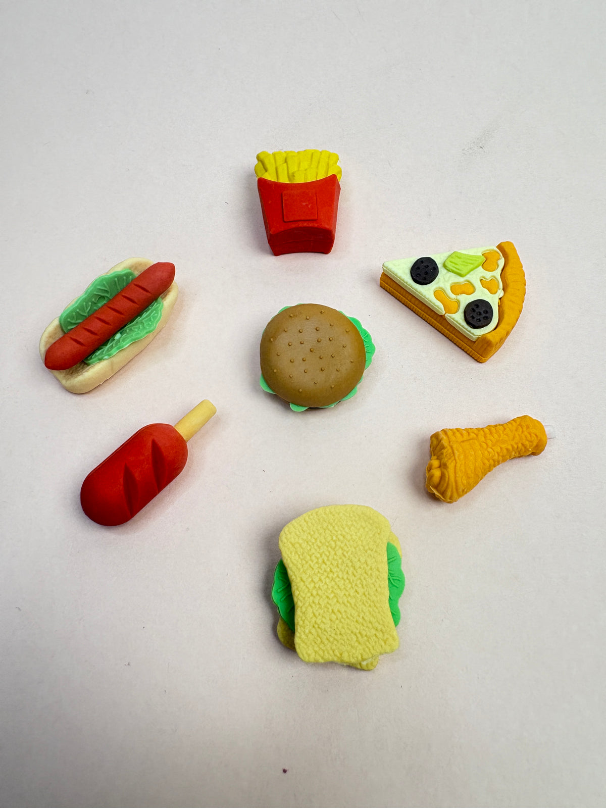 Food and makeup theme eraser