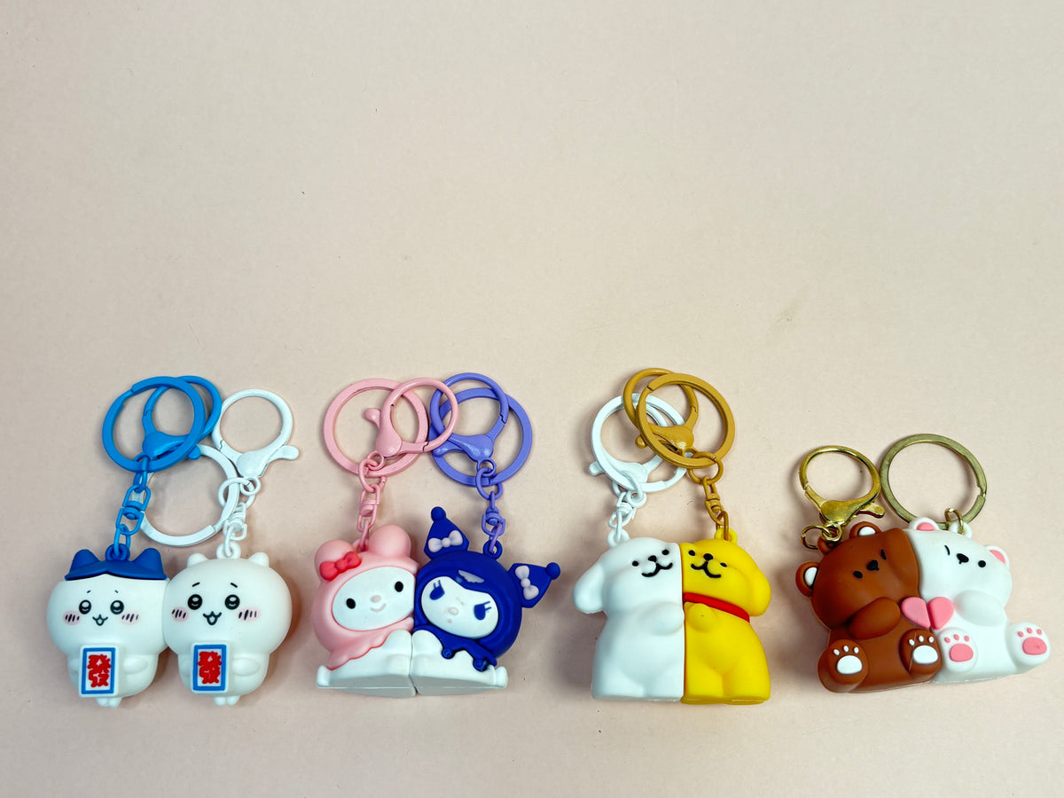 Cute couple keychain