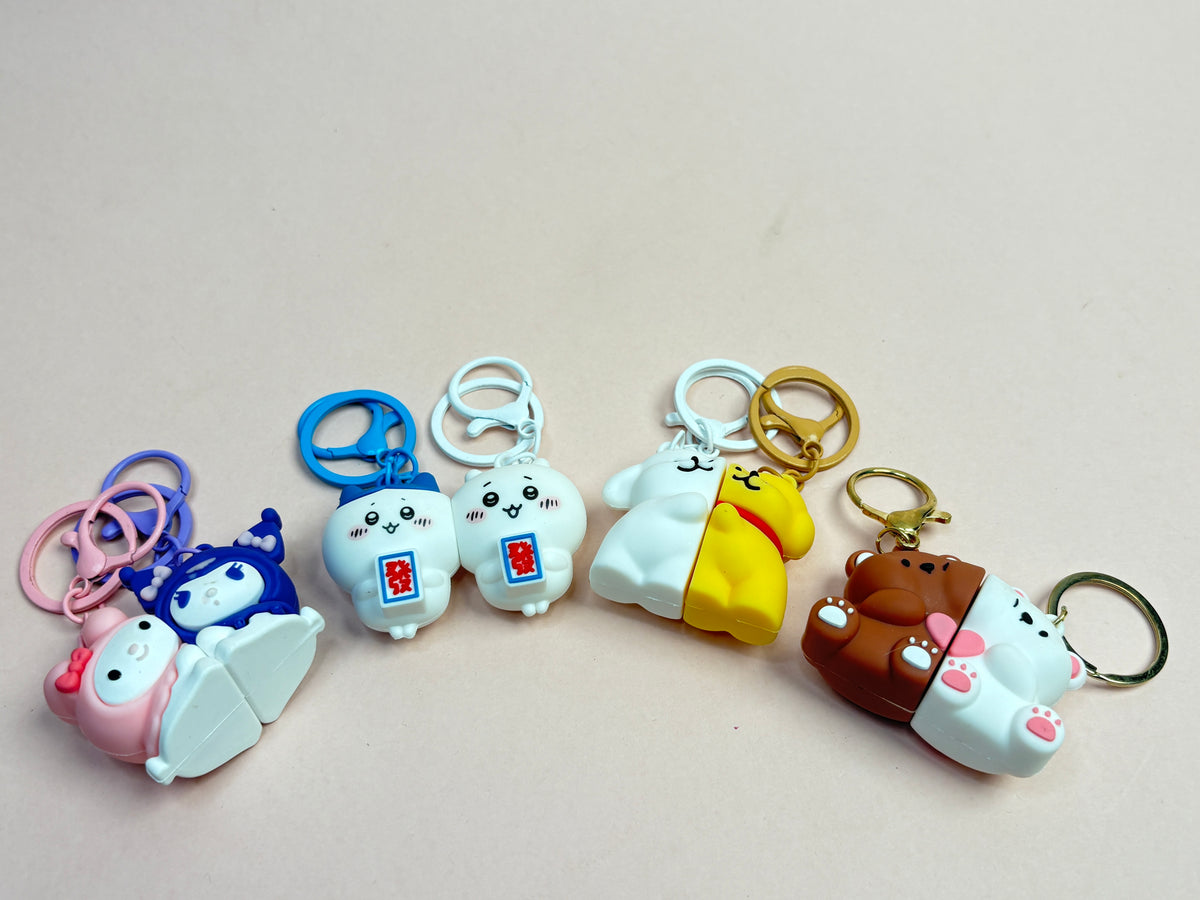 Cute couple keychain
