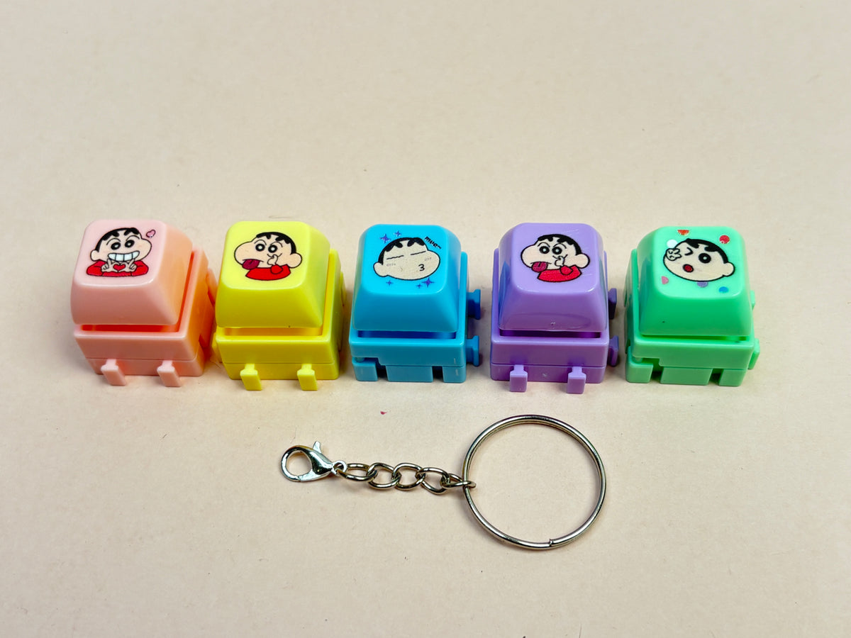 Shinchan stress relief keychain
