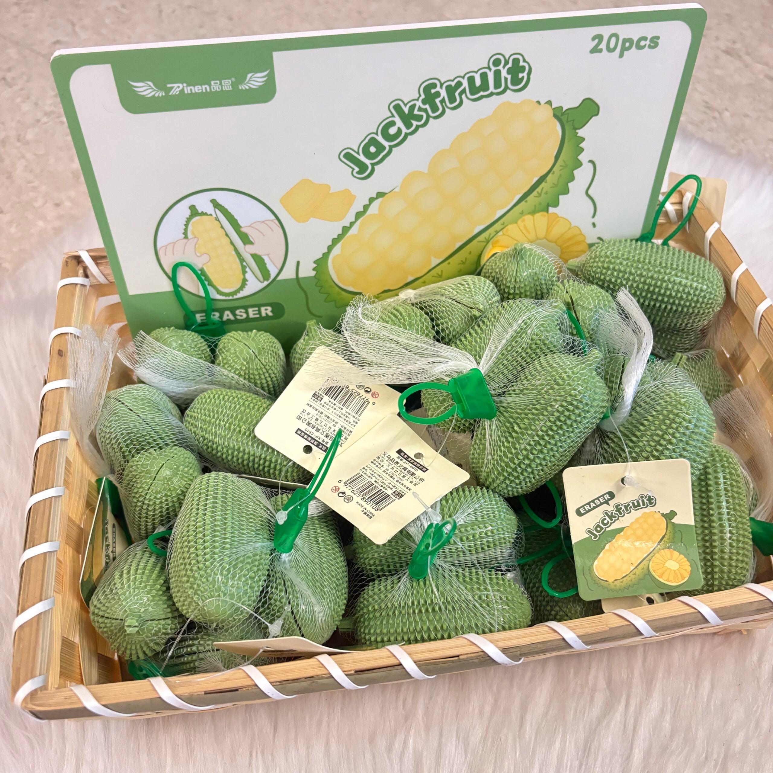 Jackfruit eraser set of 2