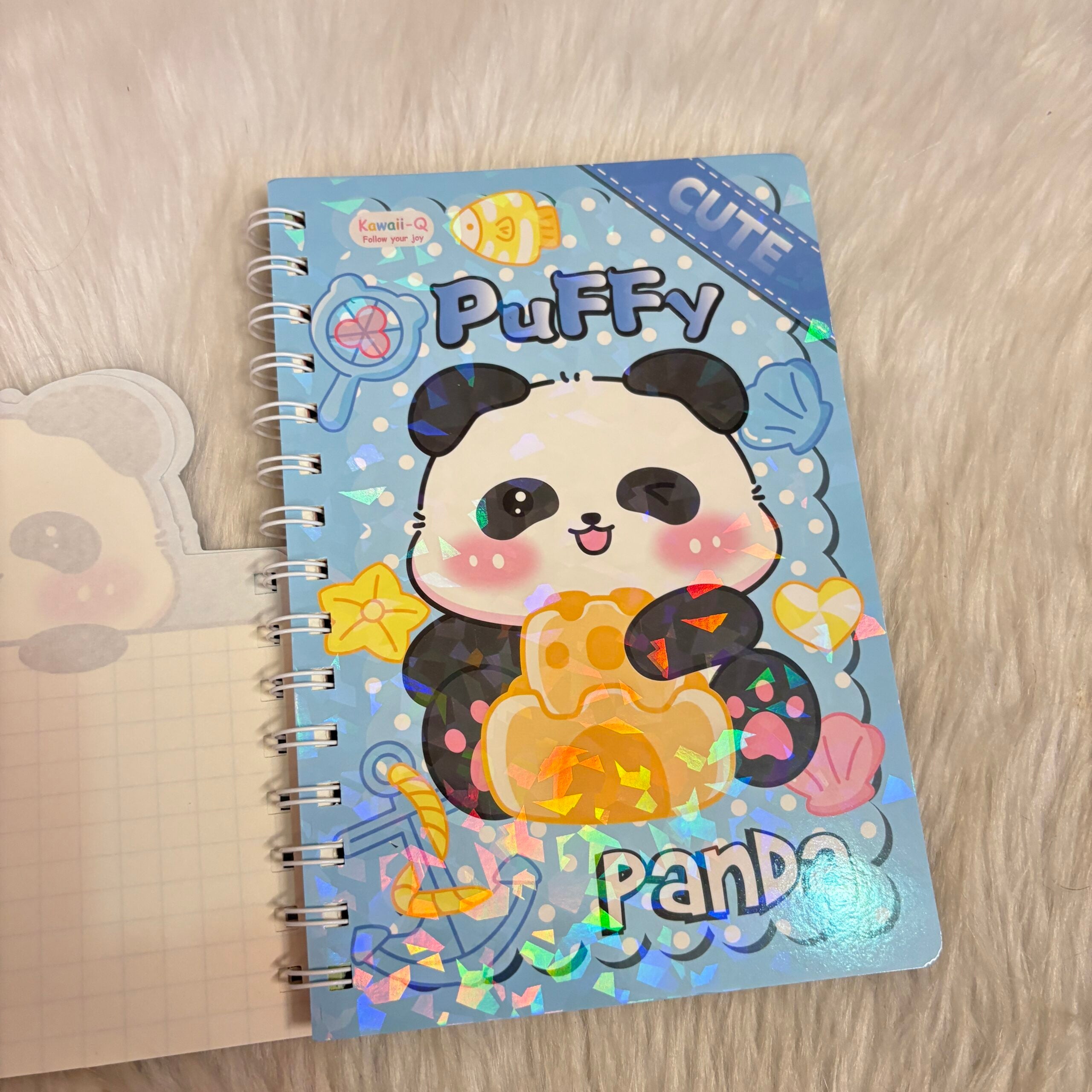 Two layered panda diaries with Sticker sheets