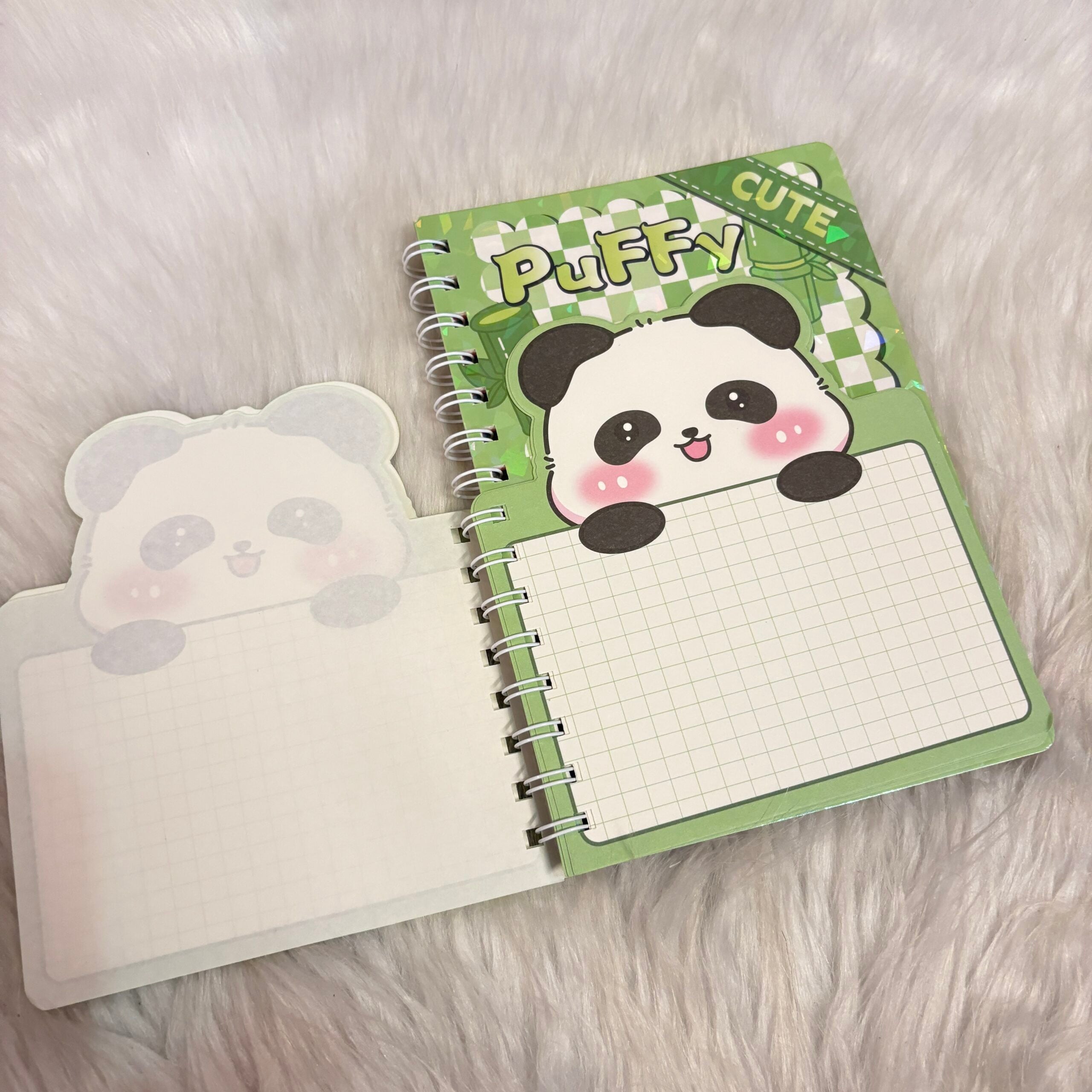 Two layered panda diaries with Sticker sheets