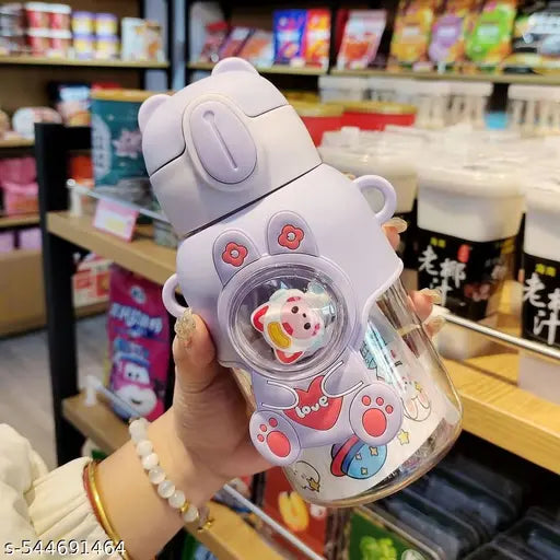Cute astro theme high quality sippers with stickers and strap approx 600 ml