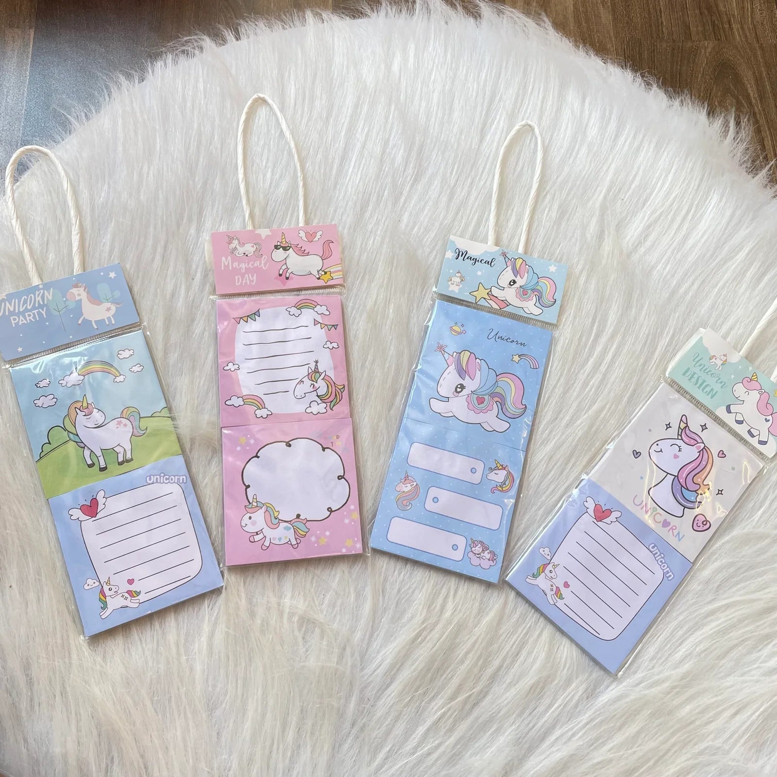 Unicorn theme stick note pad random