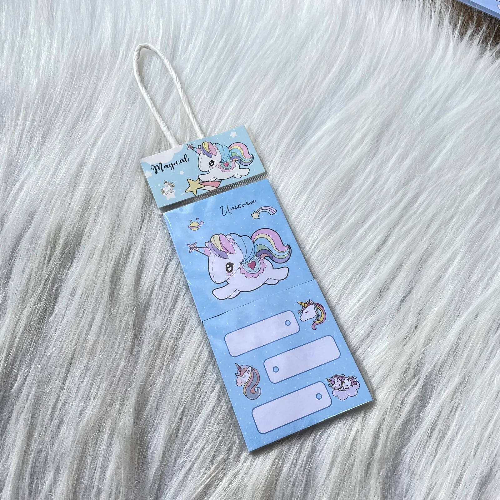 Unicorn theme stick note pad random