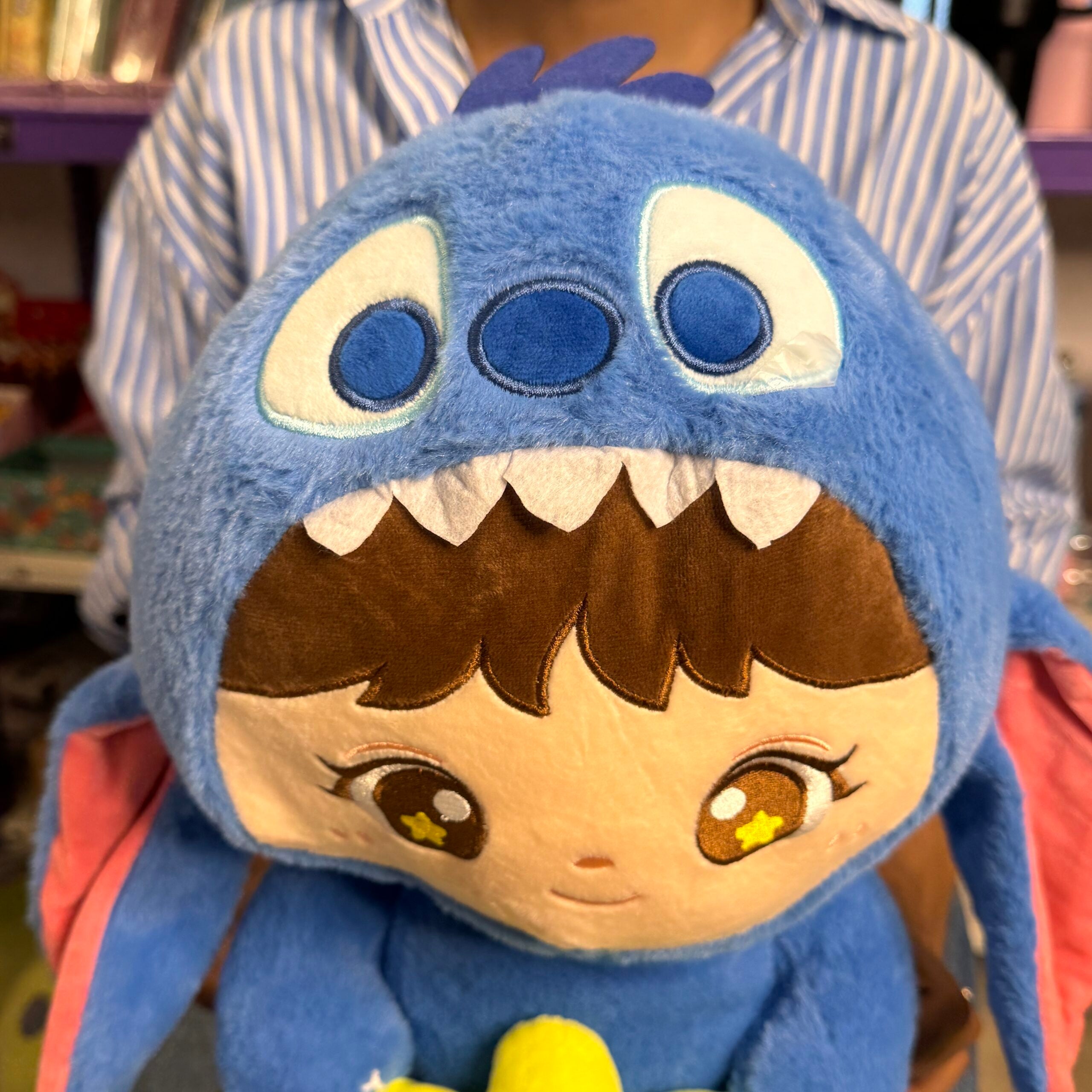 Cute Stitch Hoodie Blanket Plush Toy