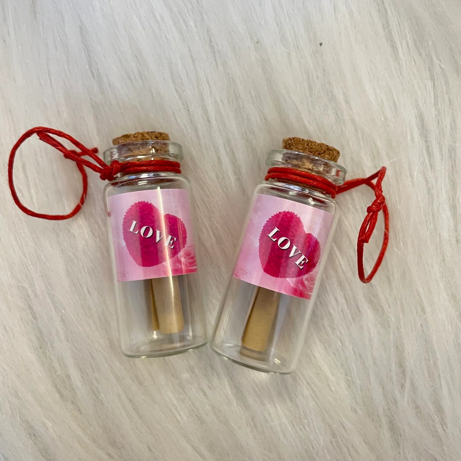 Love theme message bottle