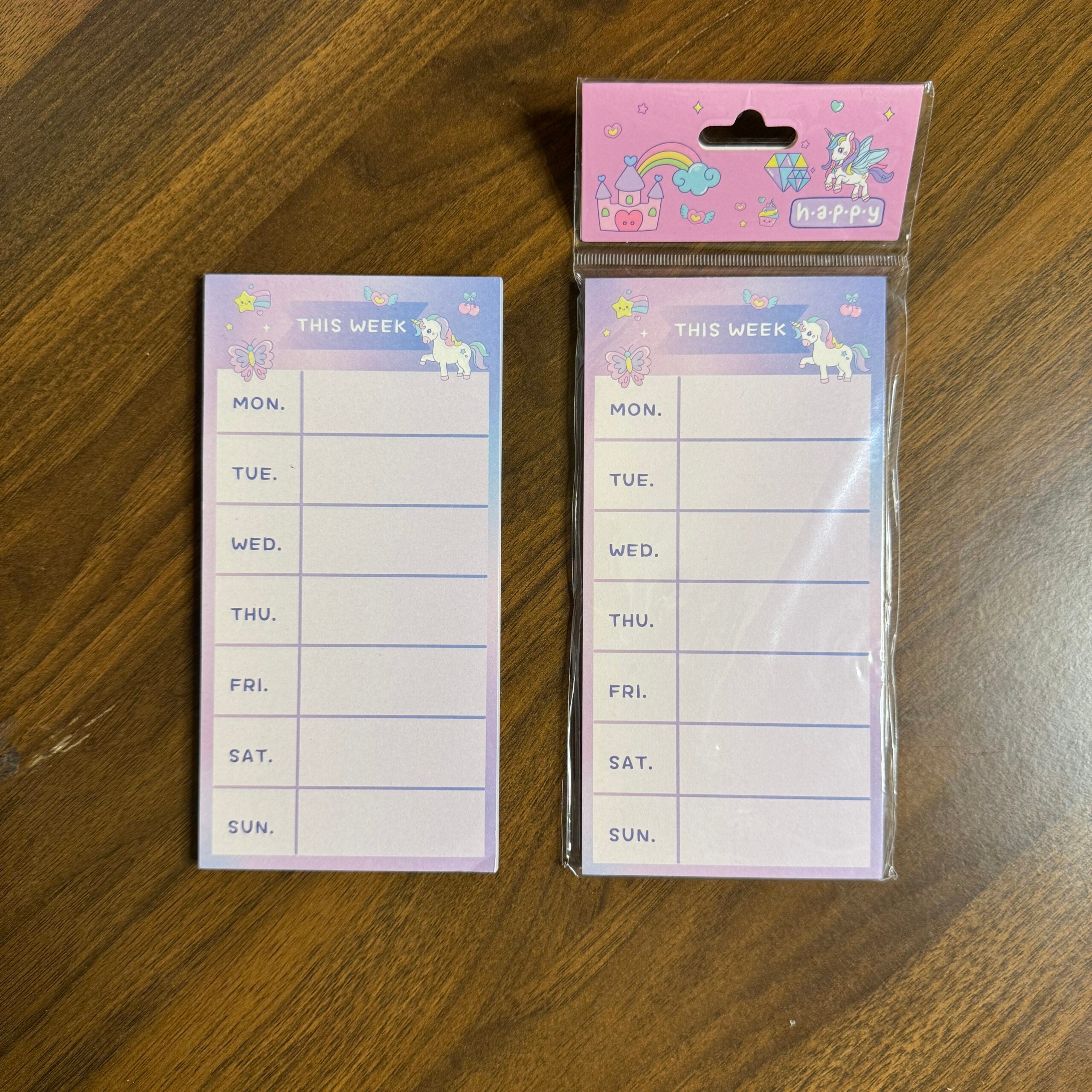 Weekly unicorn planner 50 plus sheets