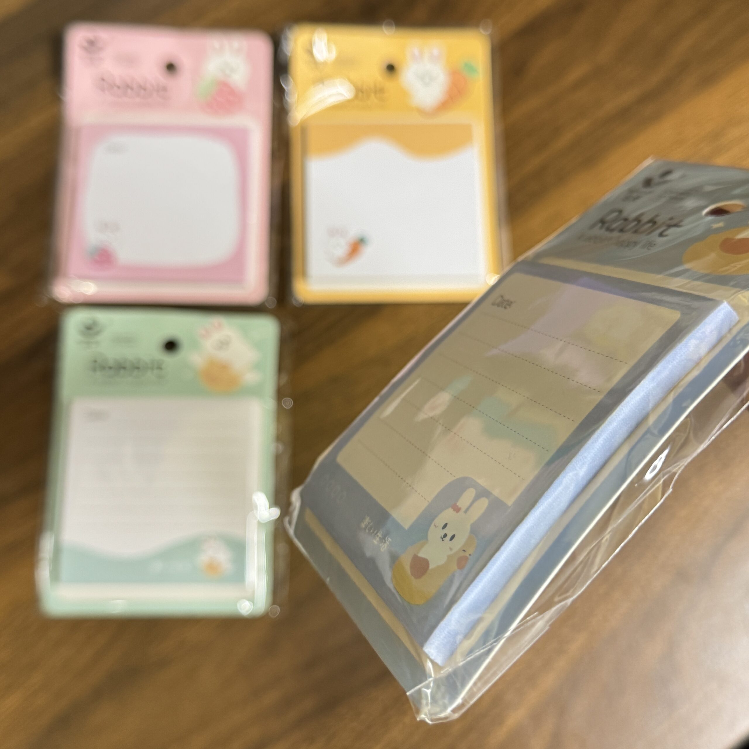 Rabbit theme sticky notepad
