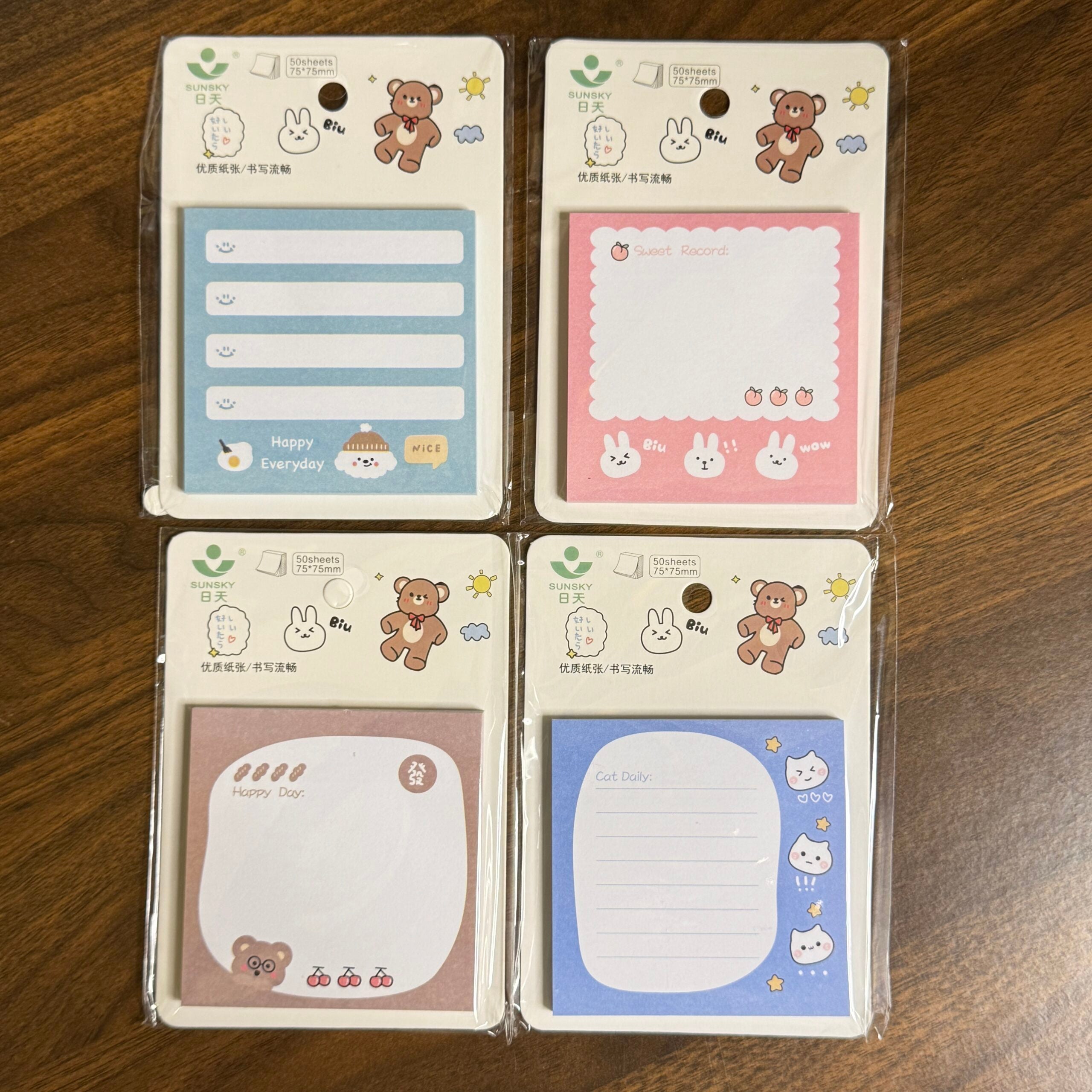 Teddy sticky notepad