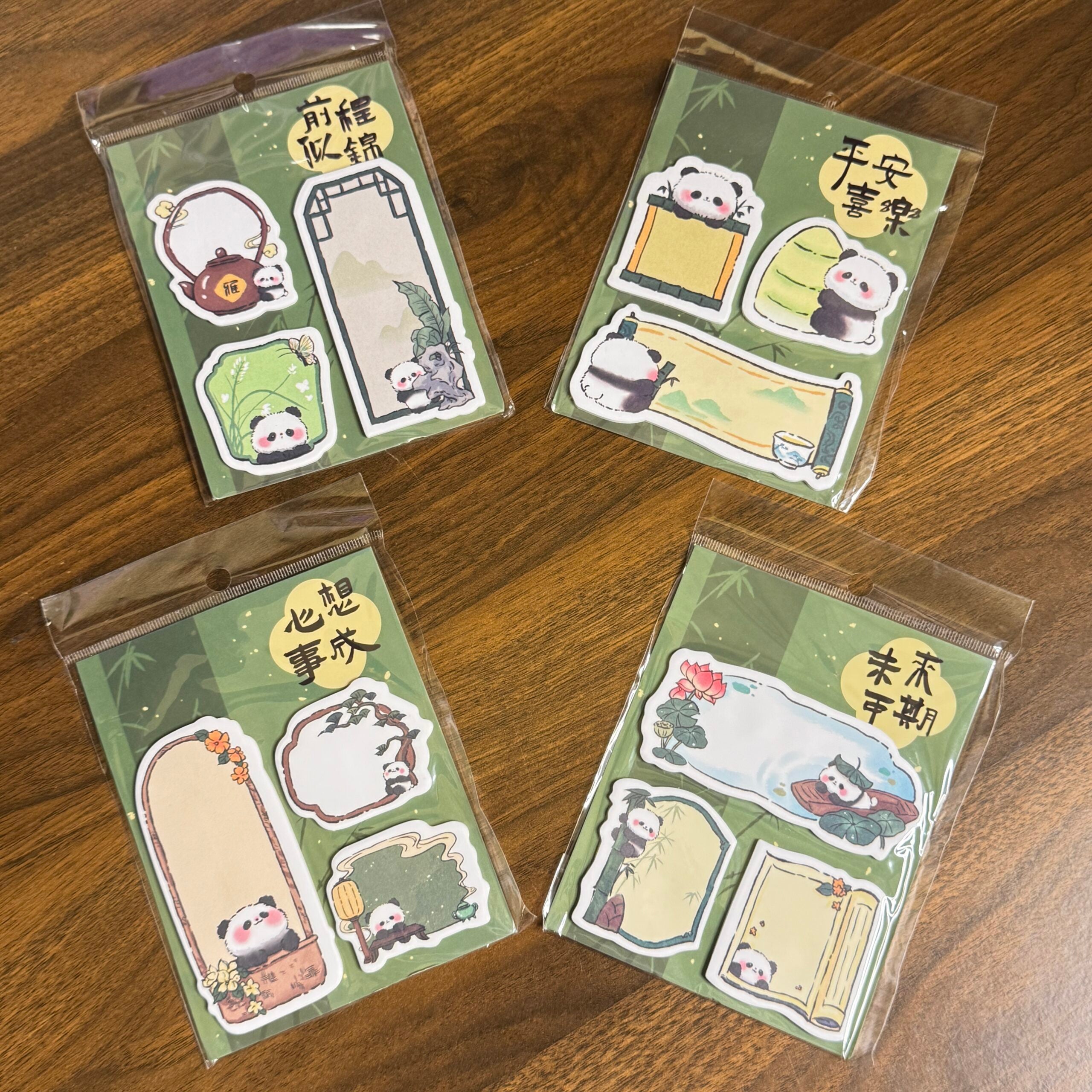 Panda sticky notepad