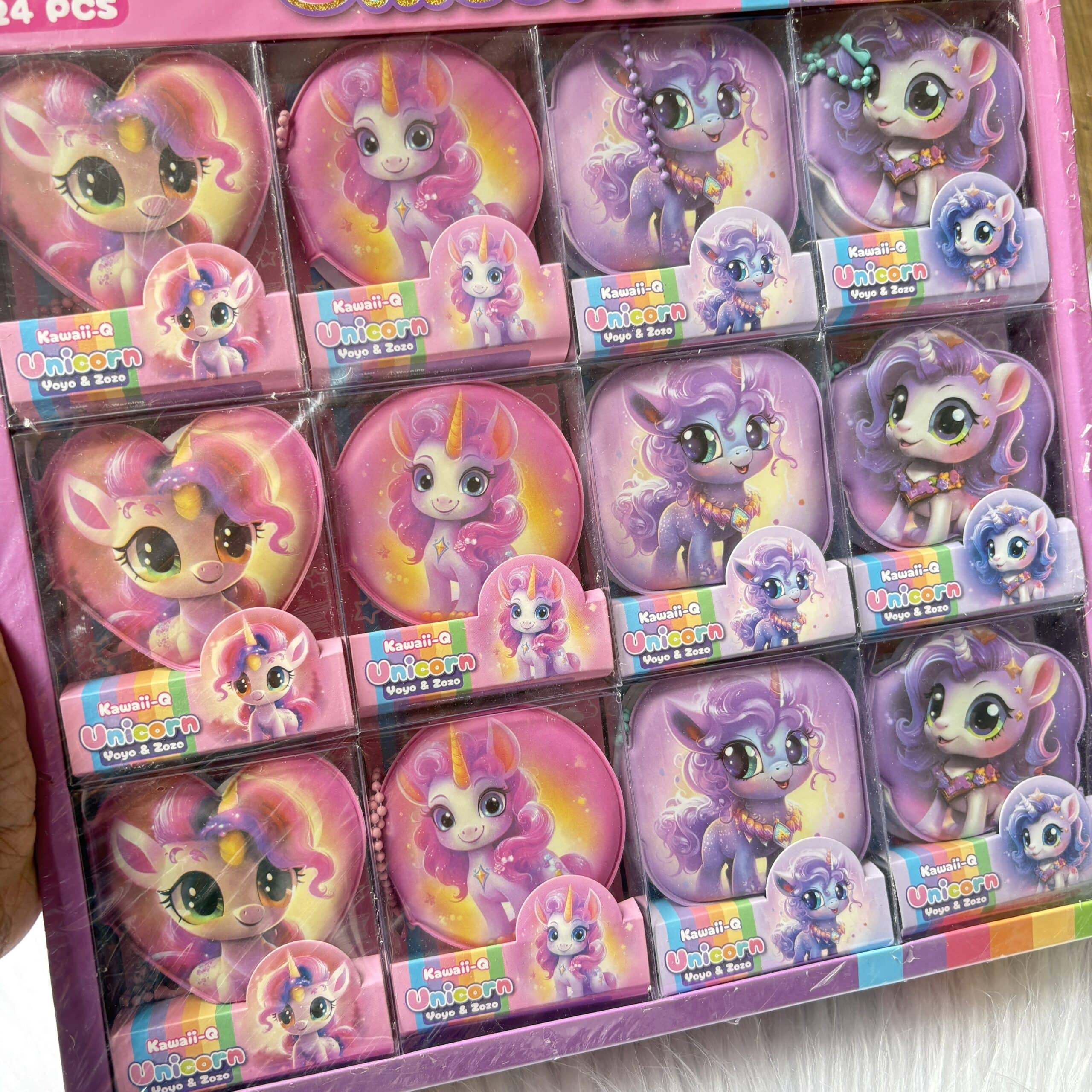 Unicorn puffy dairy/keychain