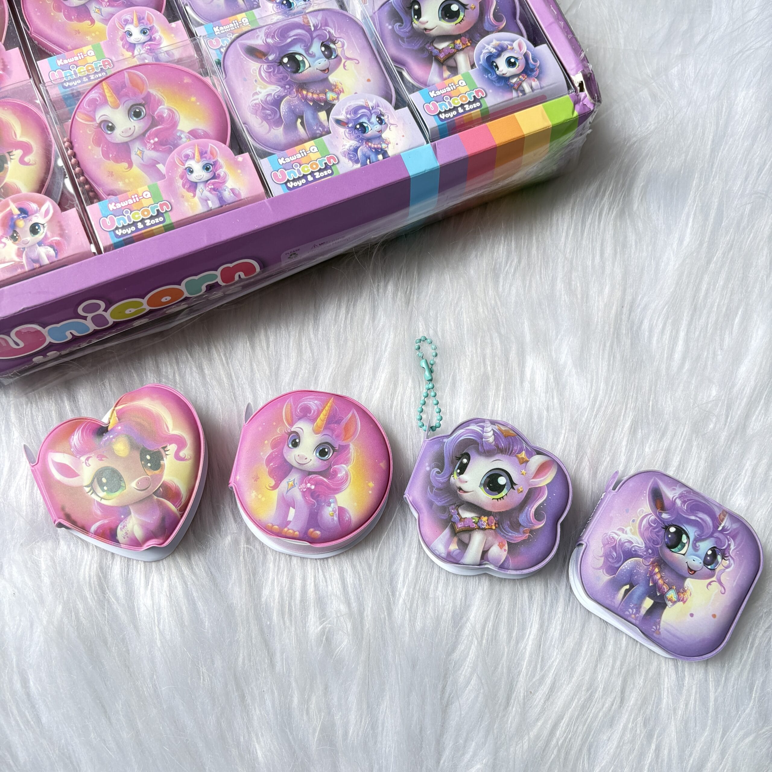Unicorn puffy dairy/keychain