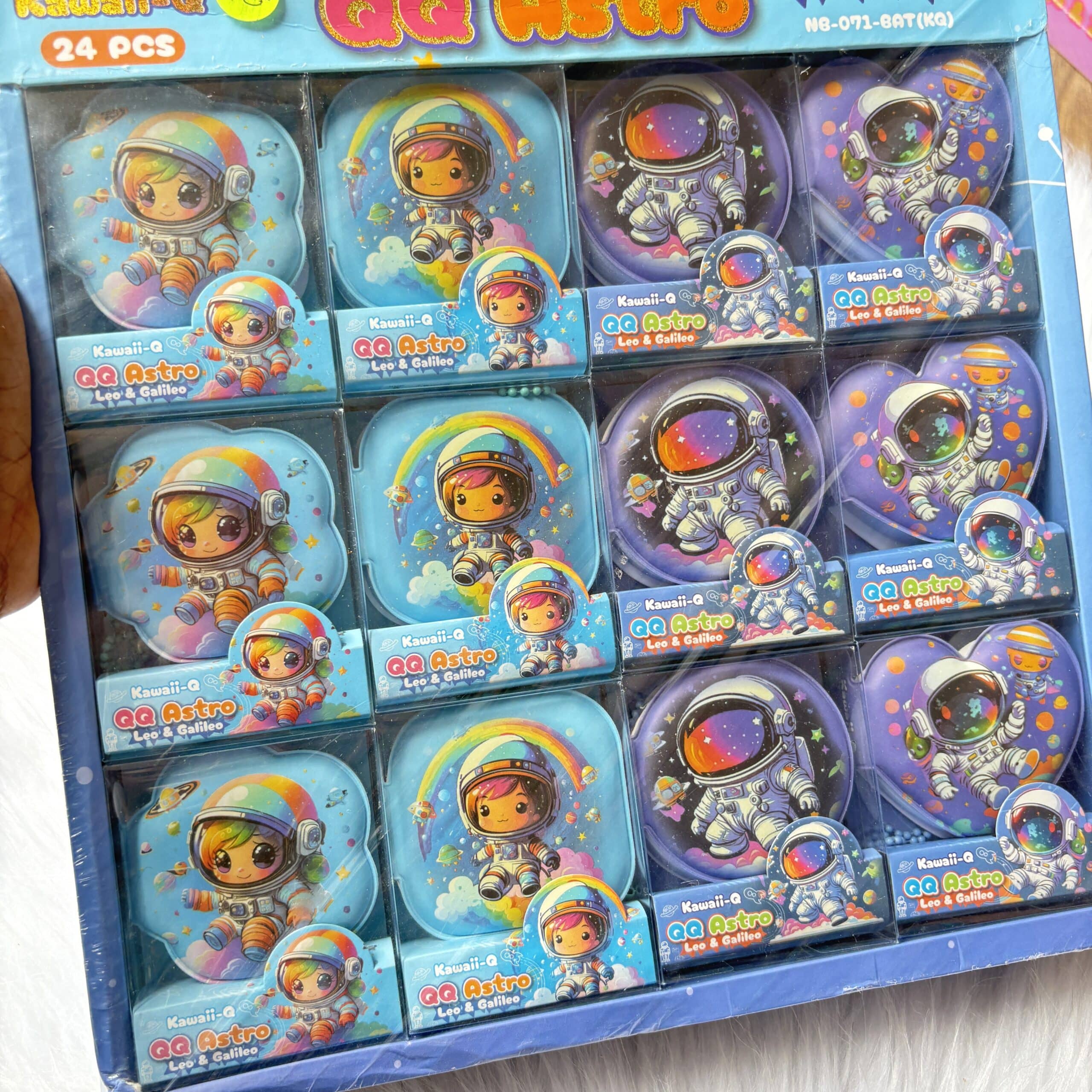 Space puffy notebook/keychain