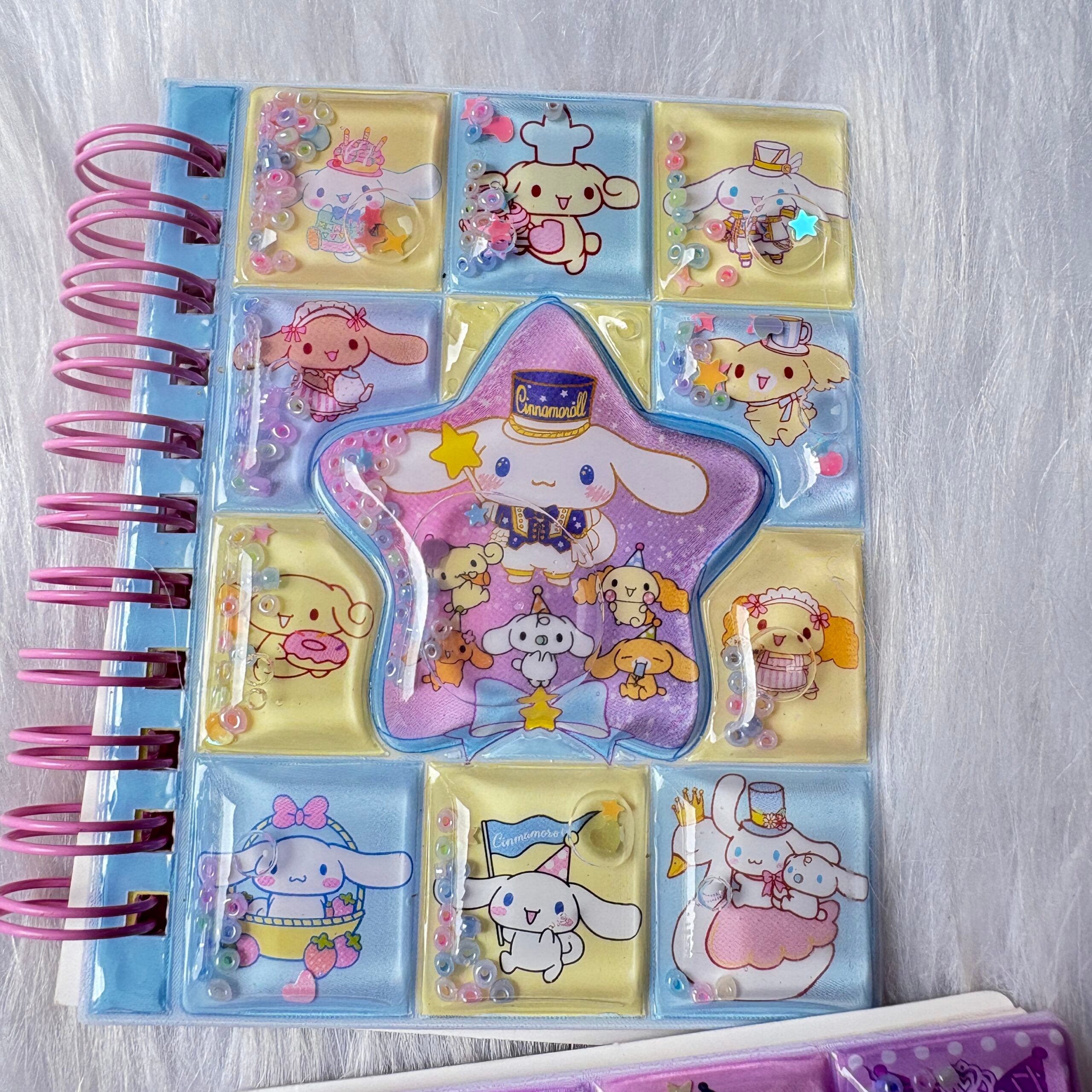 Premium water glitter diary with sticker sheets A6 size random colours