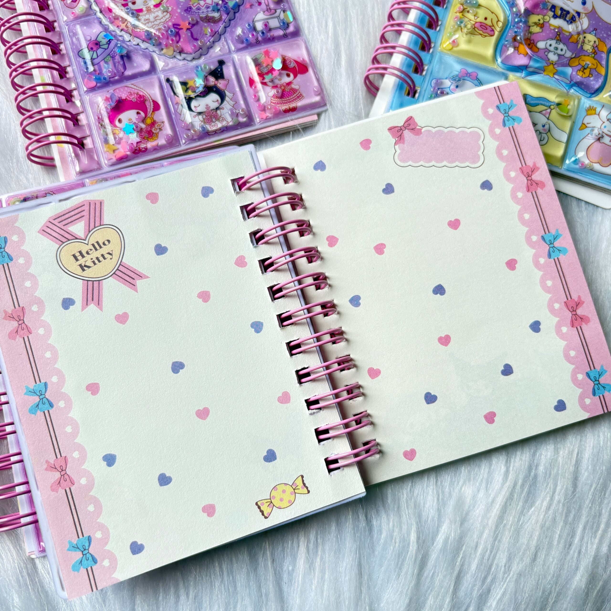 Premium water glitter diary with sticker sheets A6 size random colours