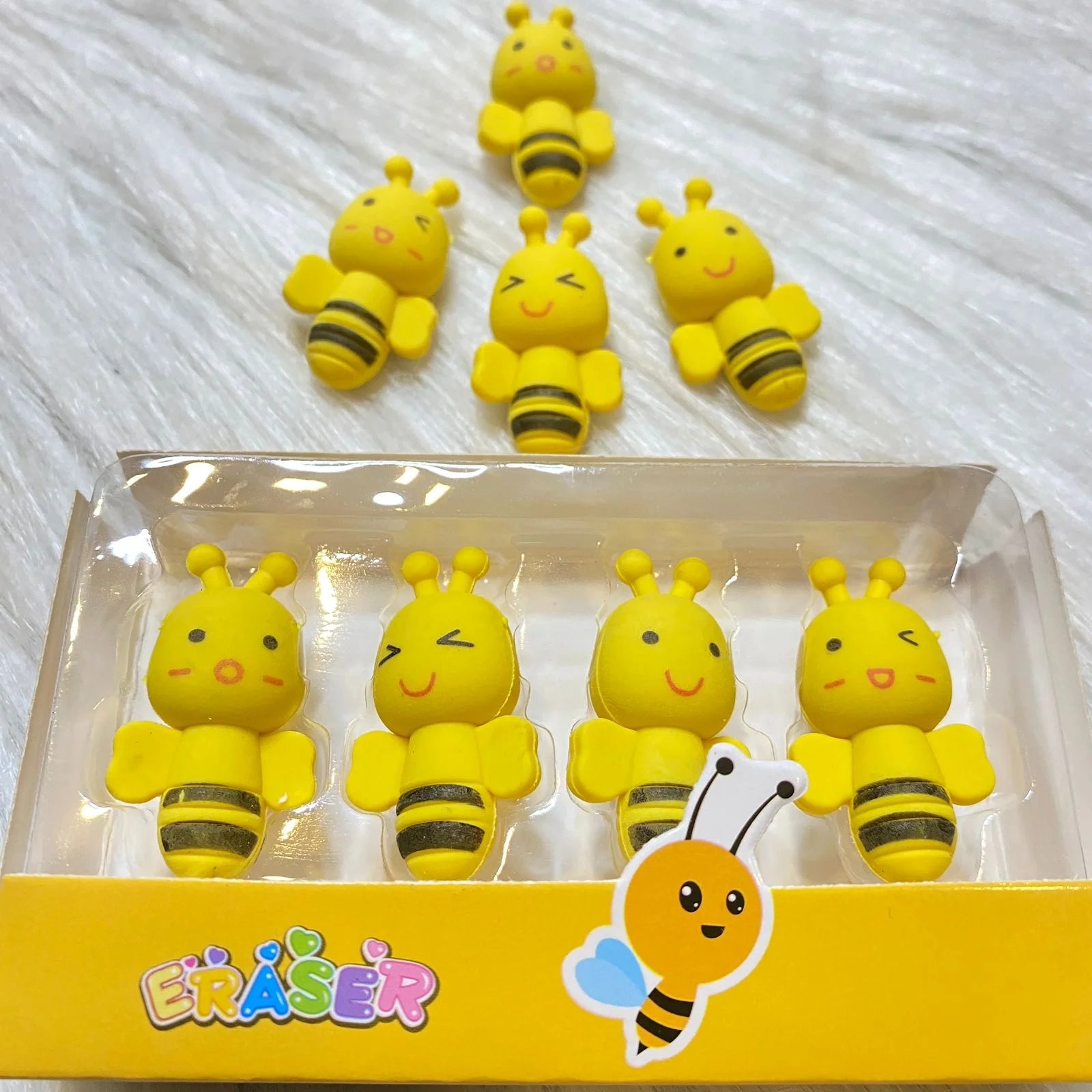 Cute bees eraser