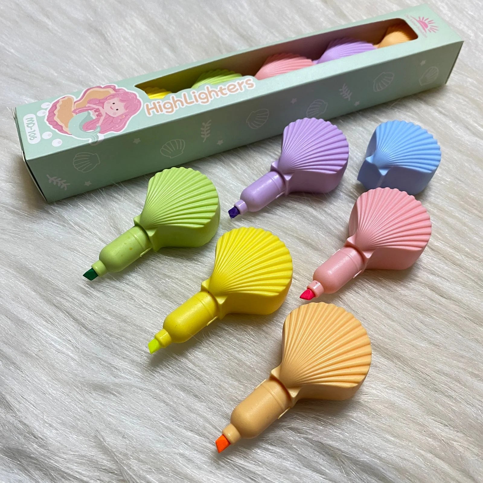 Premium quality Shell highlighter set of 6 in 1