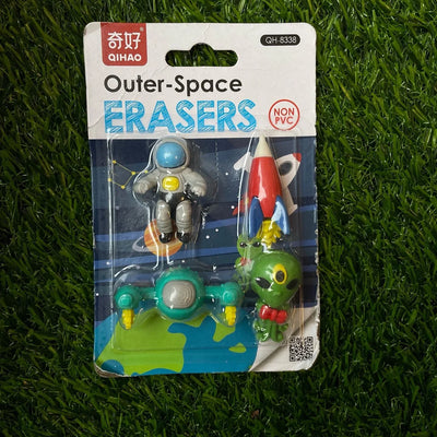 Space theme eraser card on sale
