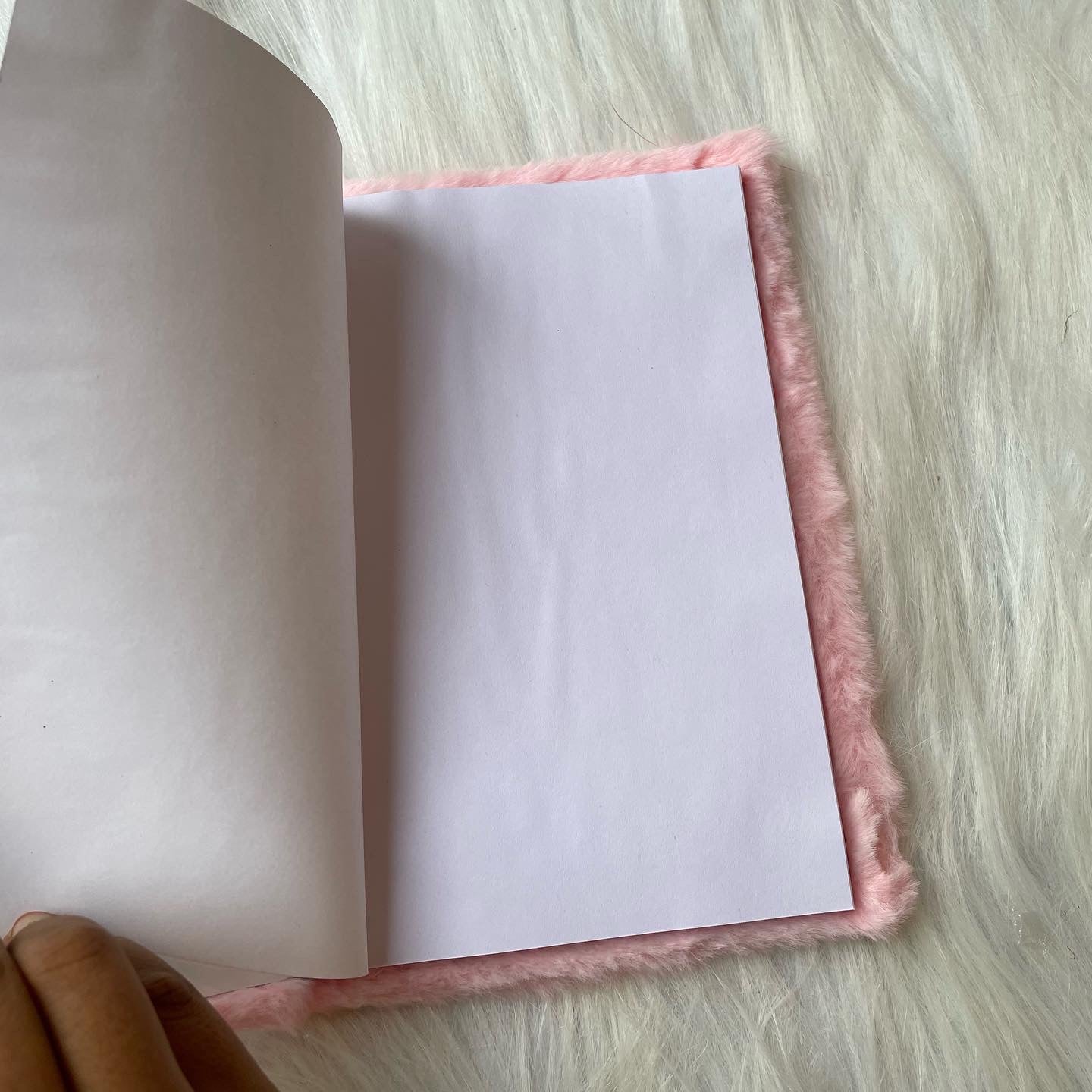 Premium bunny fur diary