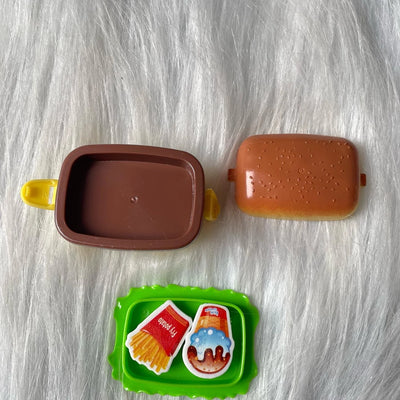 Burger shape eraser plus sharpener