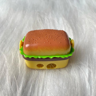 Burger shape eraser plus sharpener