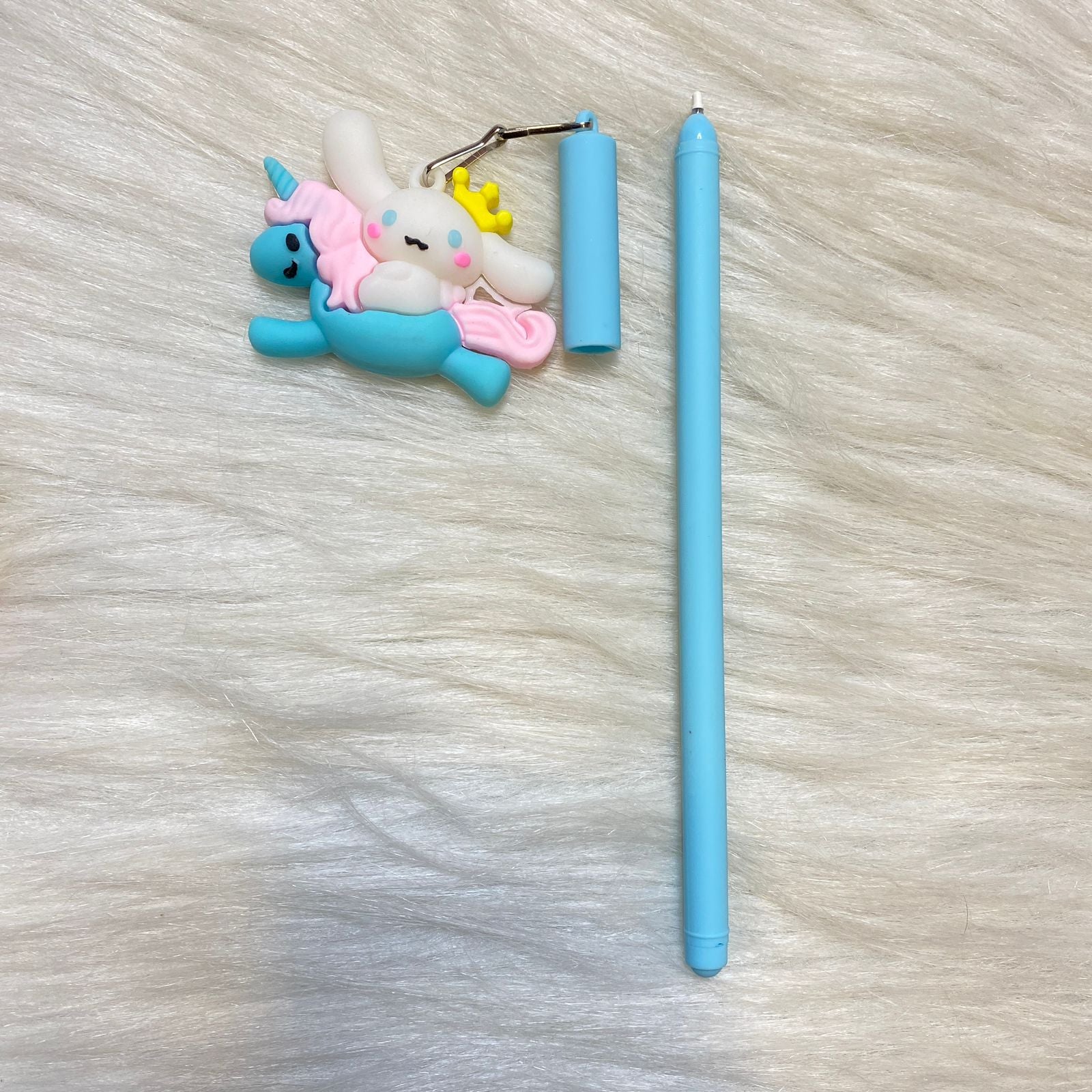 Premium unicorn keychain pen