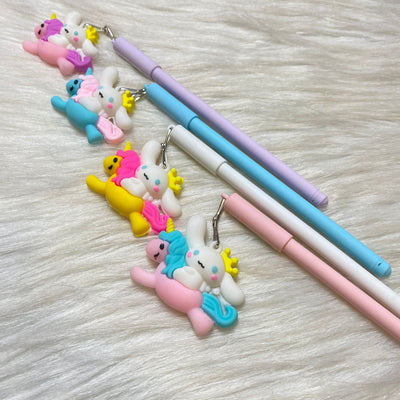 Premium unicorn keychain pen