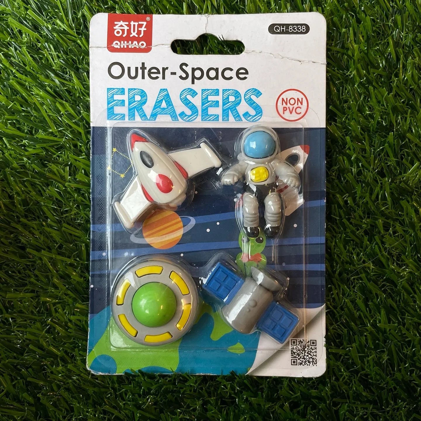 Space theme eraser card on sale