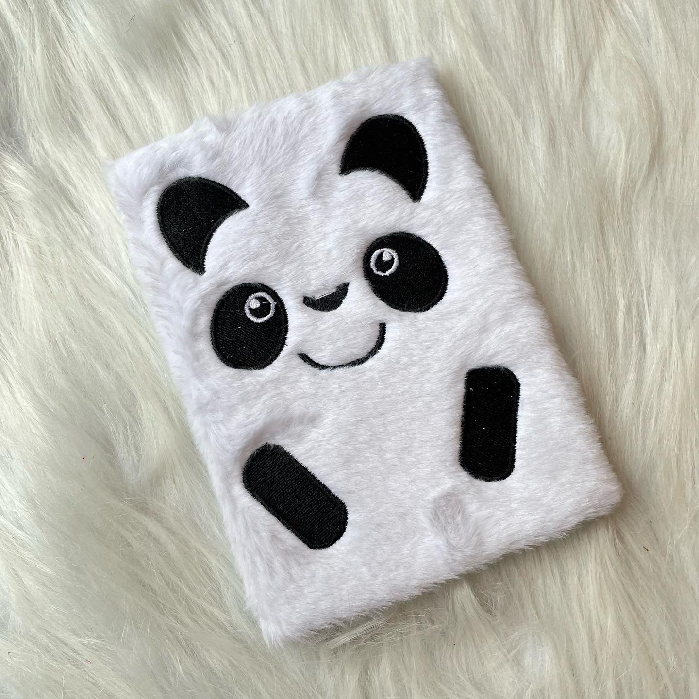 Premium panda fur diary
