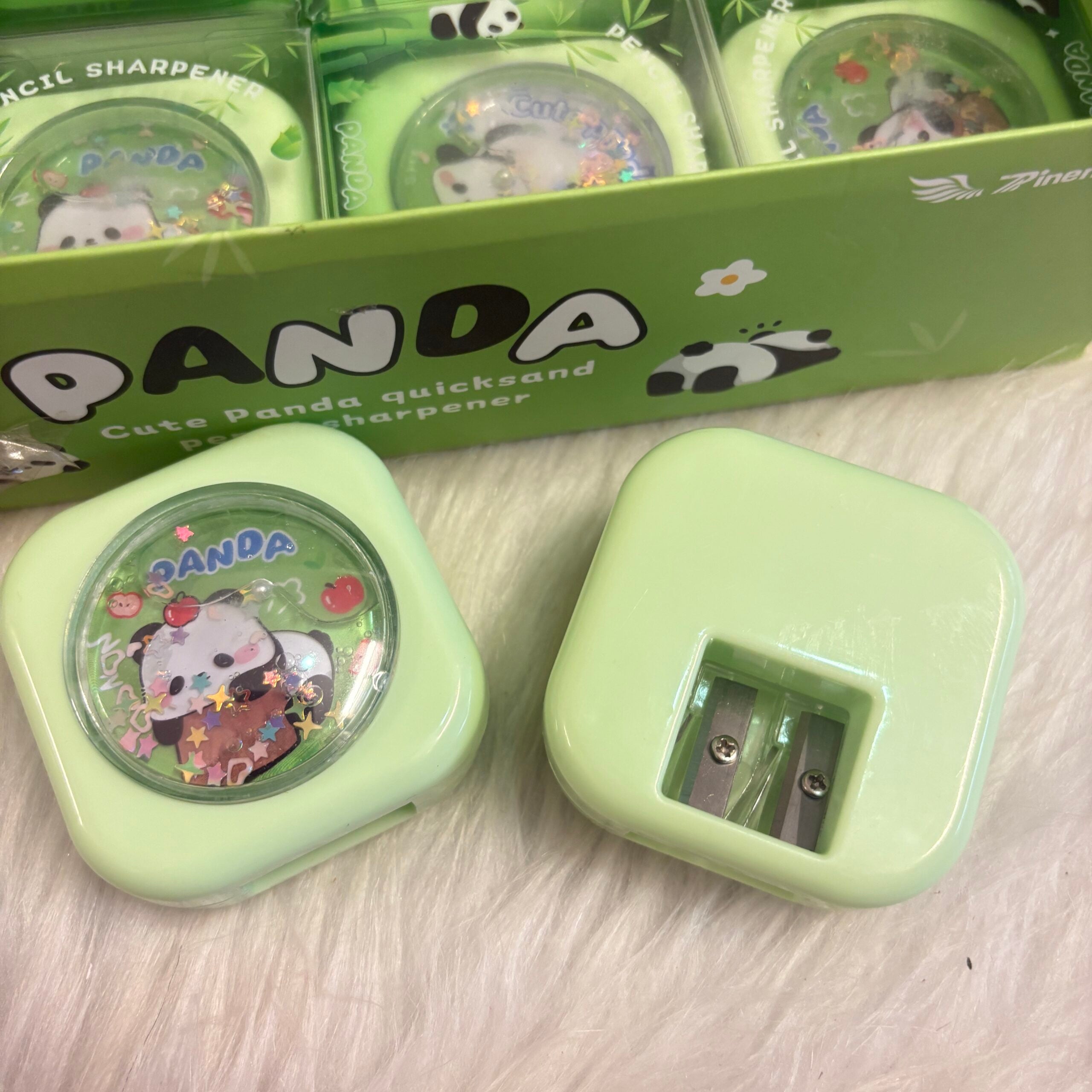 Panda water glitter sharpener