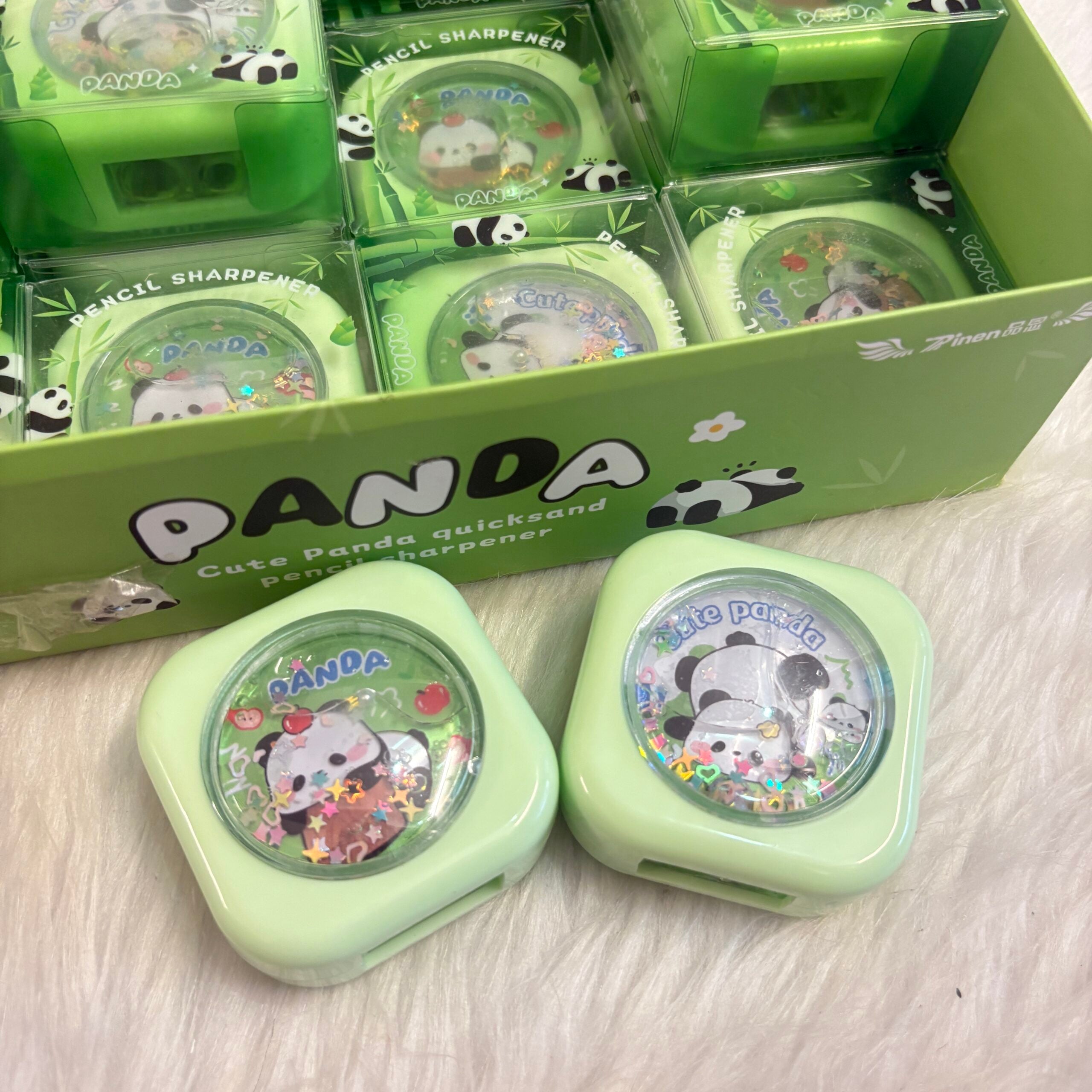 Panda water glitter sharpener