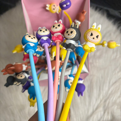 Dancing Labubu pen set of two